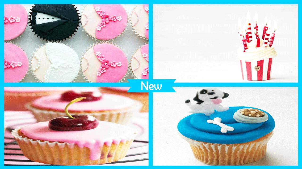 Collage cupcake decorati colorati, 1280x720 HD, Desktop