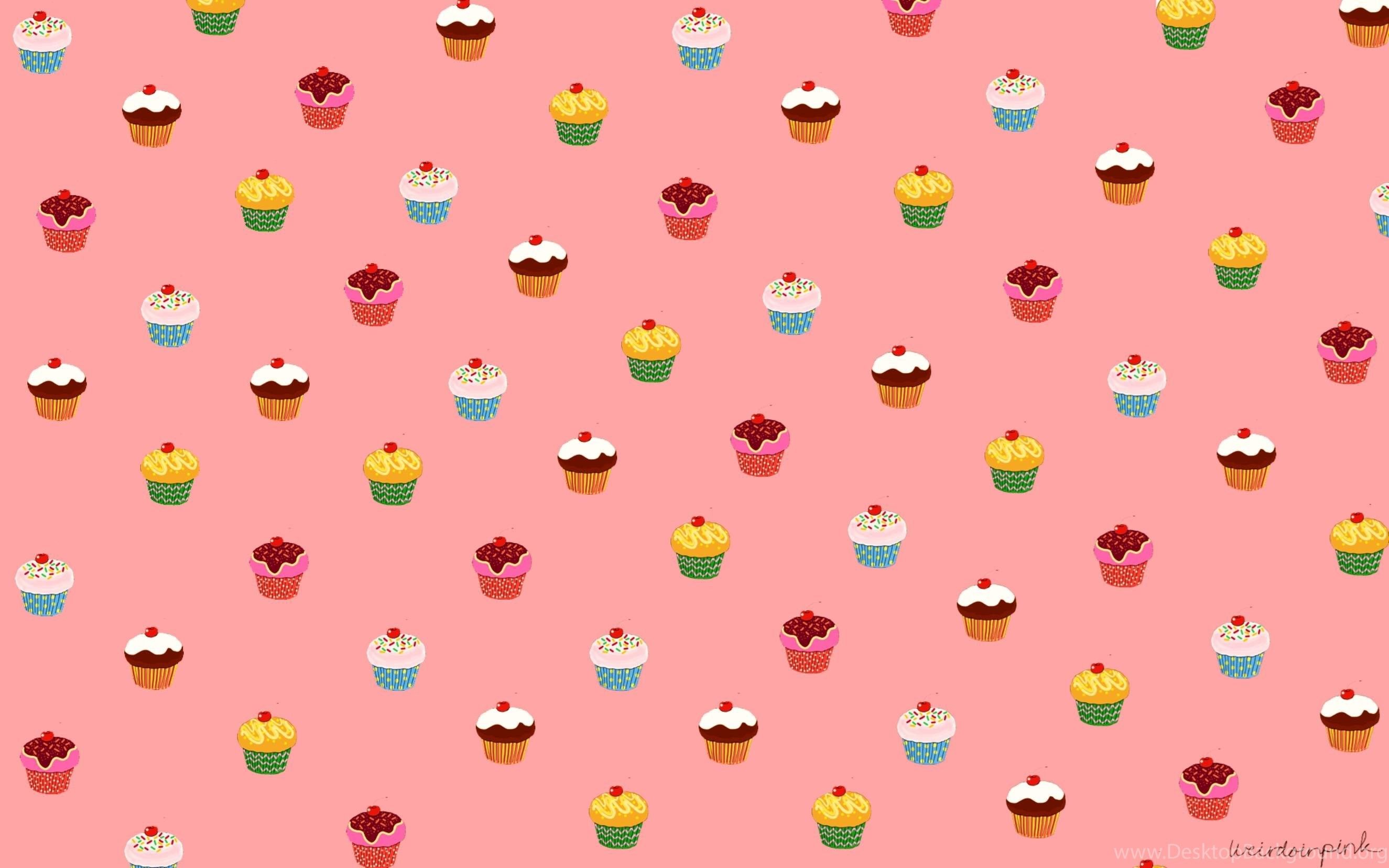 Cupcake colorati sfondo rosa, 2650x1656 2K, Monitor Gaming