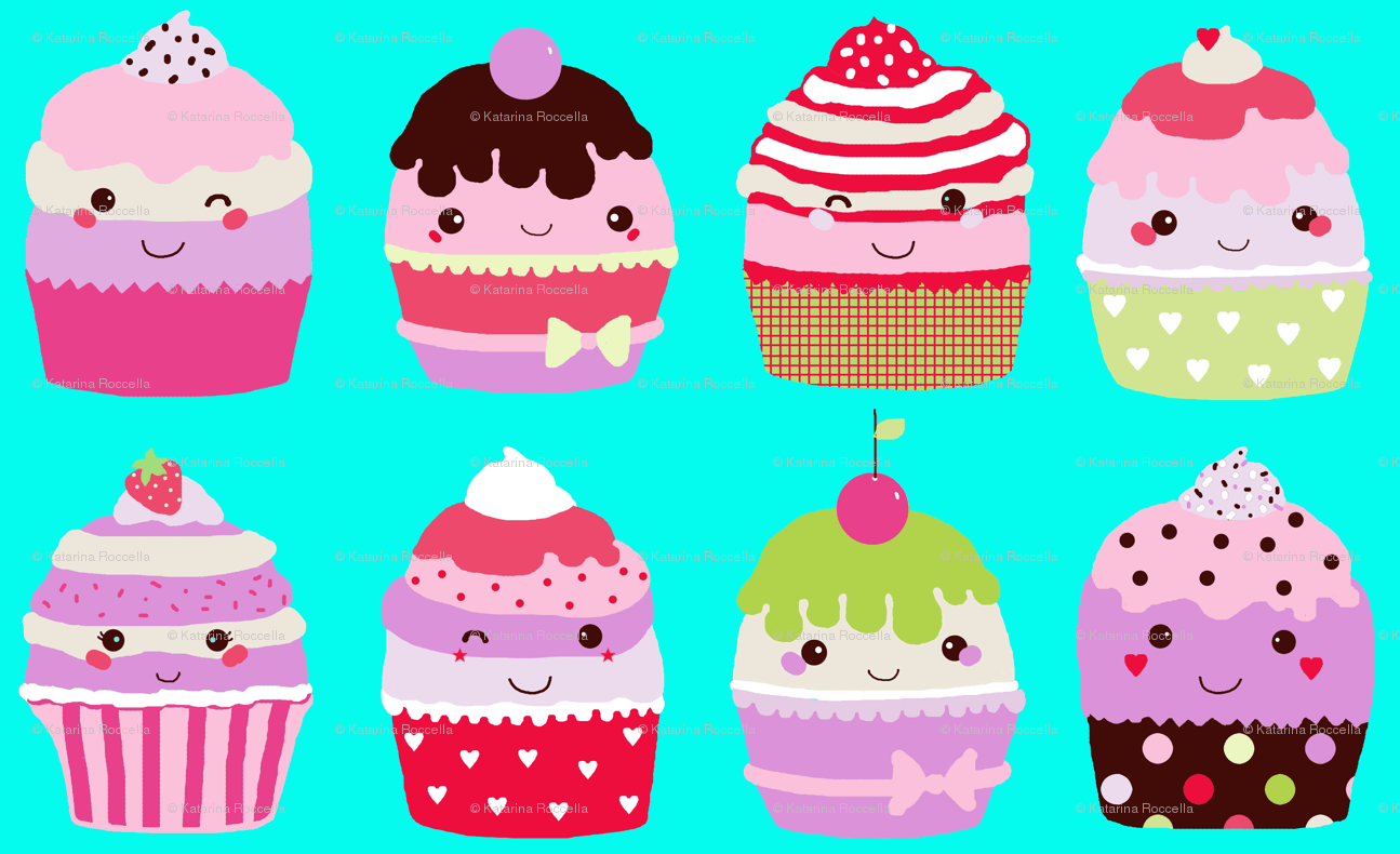 Cupcake kawaii sorridenti colorati, 1295x790 720p, Acer Nitro