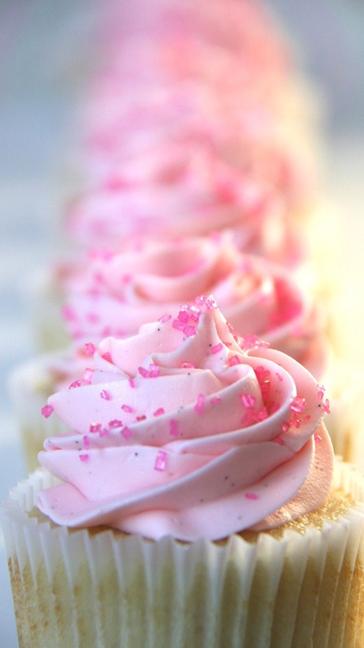 Cupcakes glassa rosa fila, 750x1334 Verticale, Telefono