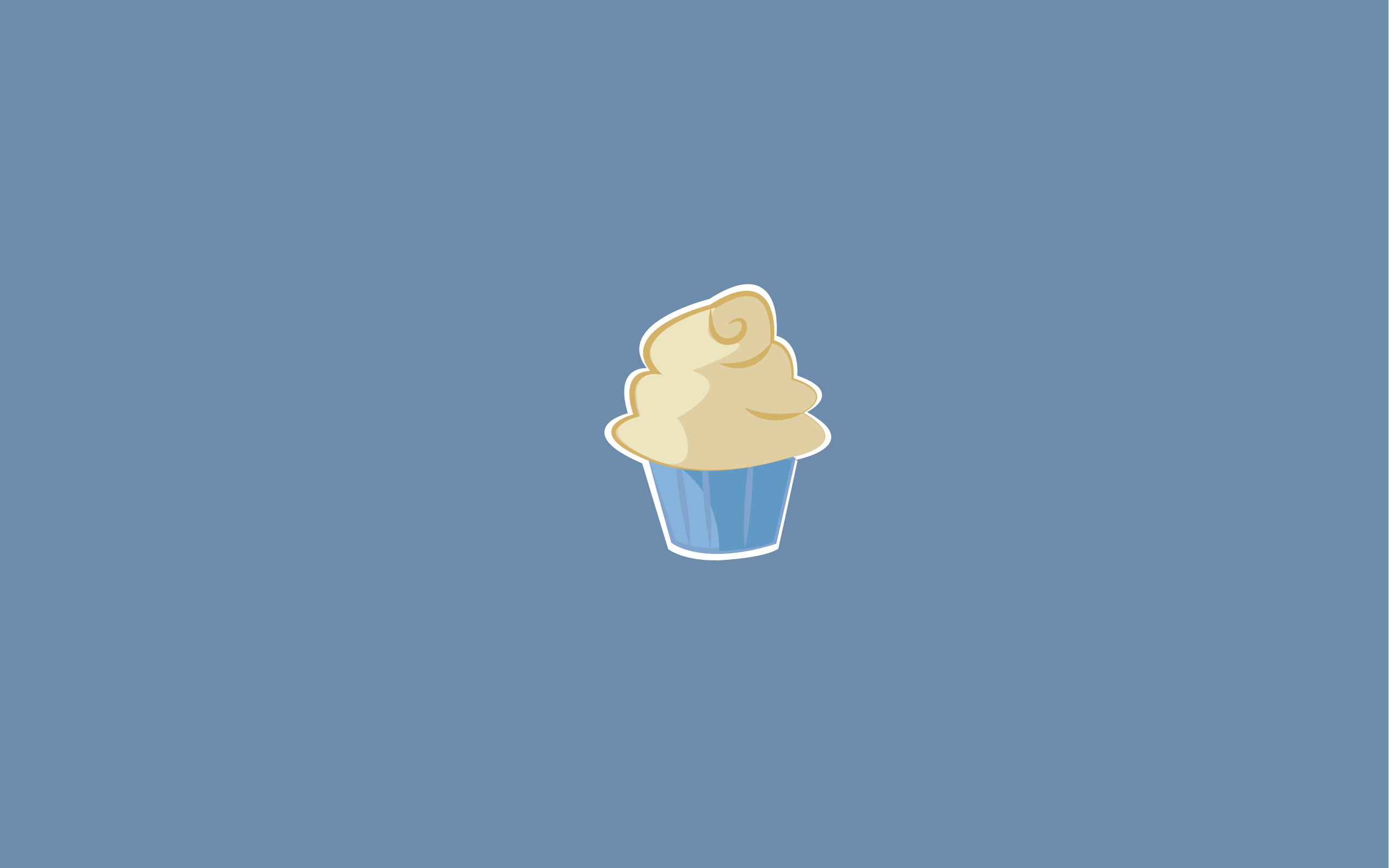 Cupcake cartone animato blu, 2560x1600 2K, Desktop