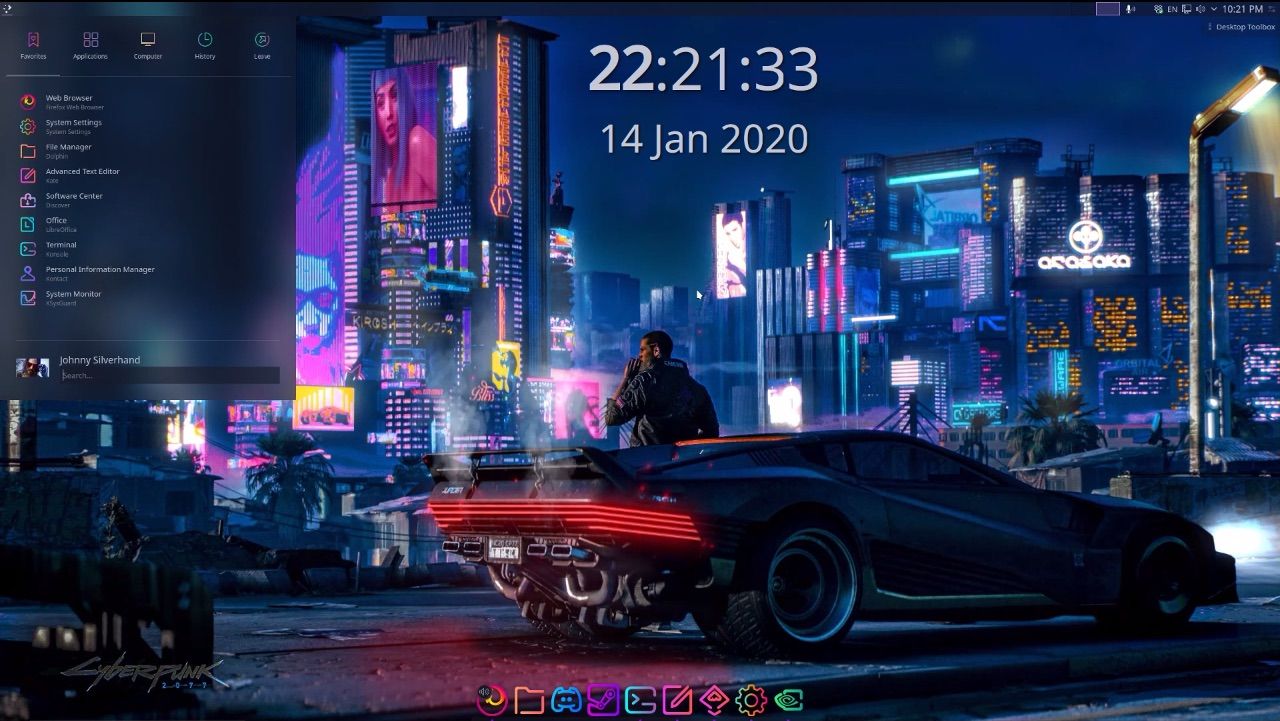 Città cyberpunk auto neon, 1280x721 HD, Desktop