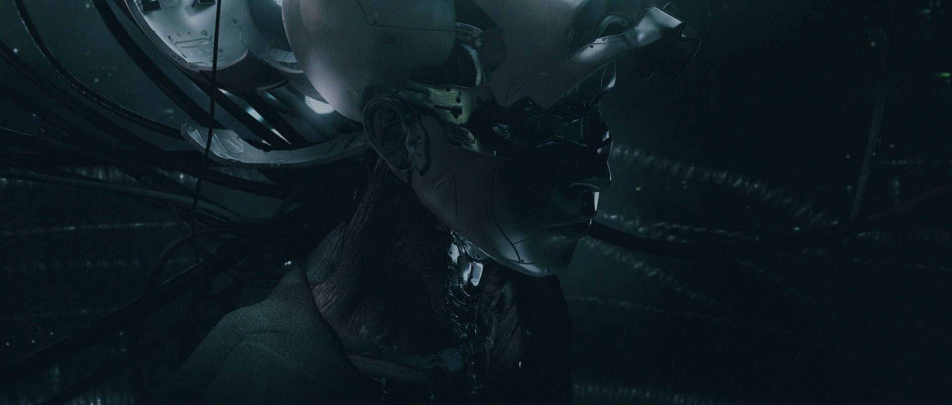 Ghost in the Shell, figura meccanica scura, 1920x817 21:9, Ultrawide