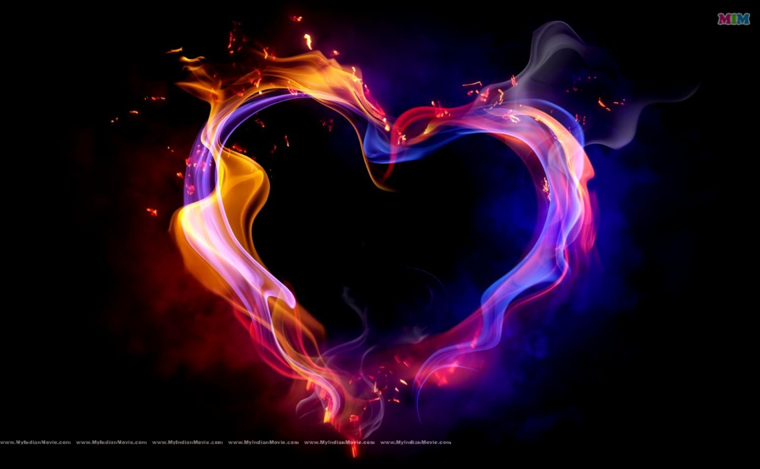 Cuore fumo colorato neon, 1545x955 720p, Monitor Gaming