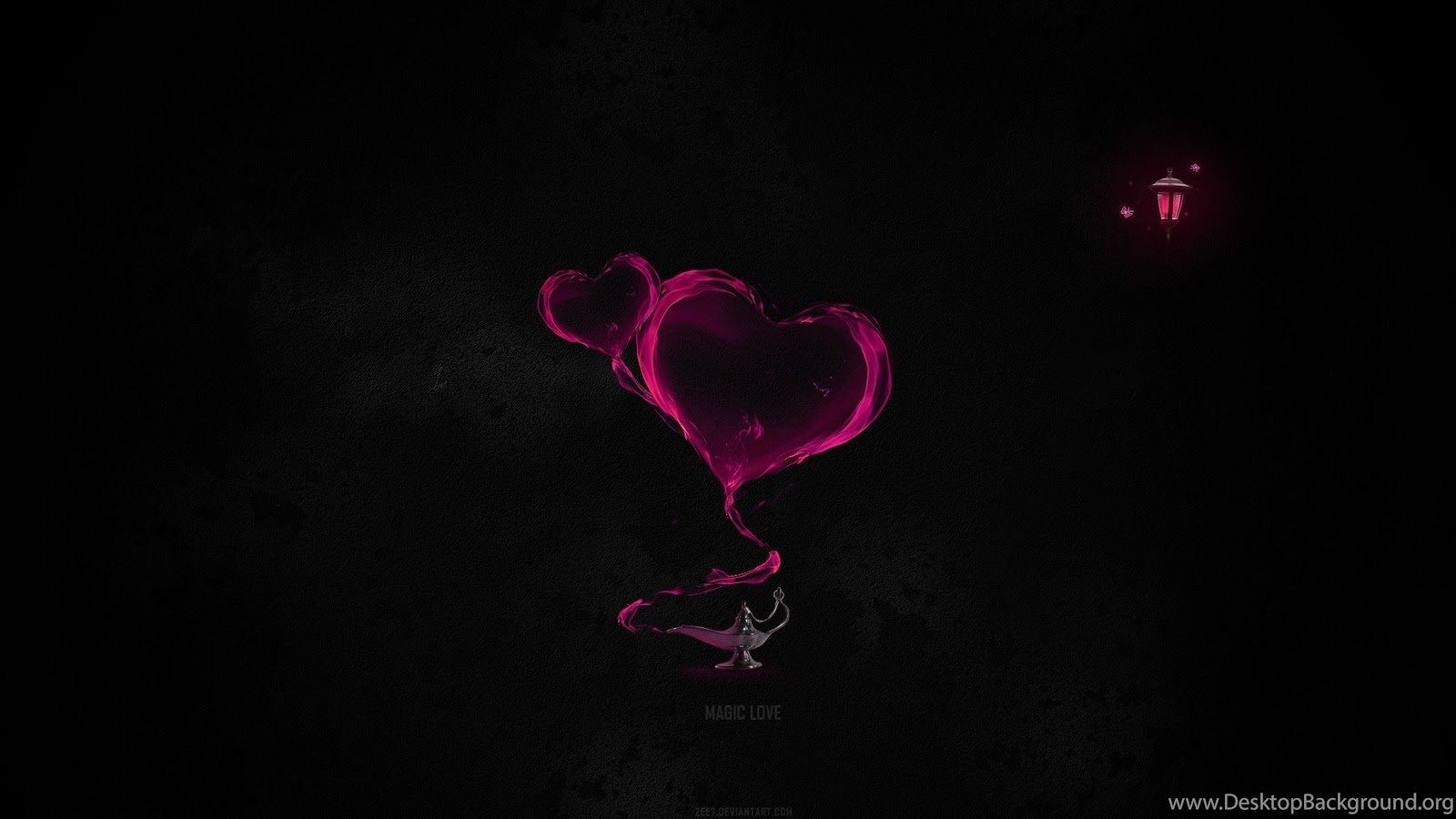 Cuore rosa fumo scuro, 1600x900 900p, Desktop