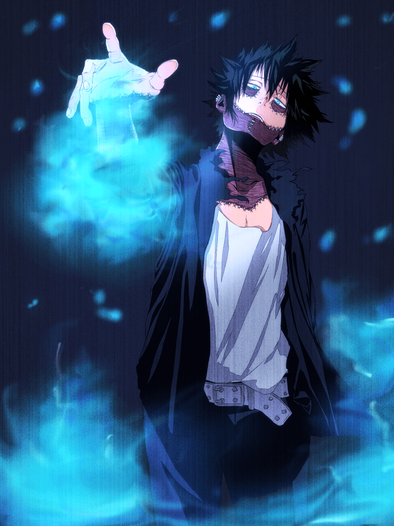 Dabi con fiamme blu, 800x1067 Verticale, Mobile