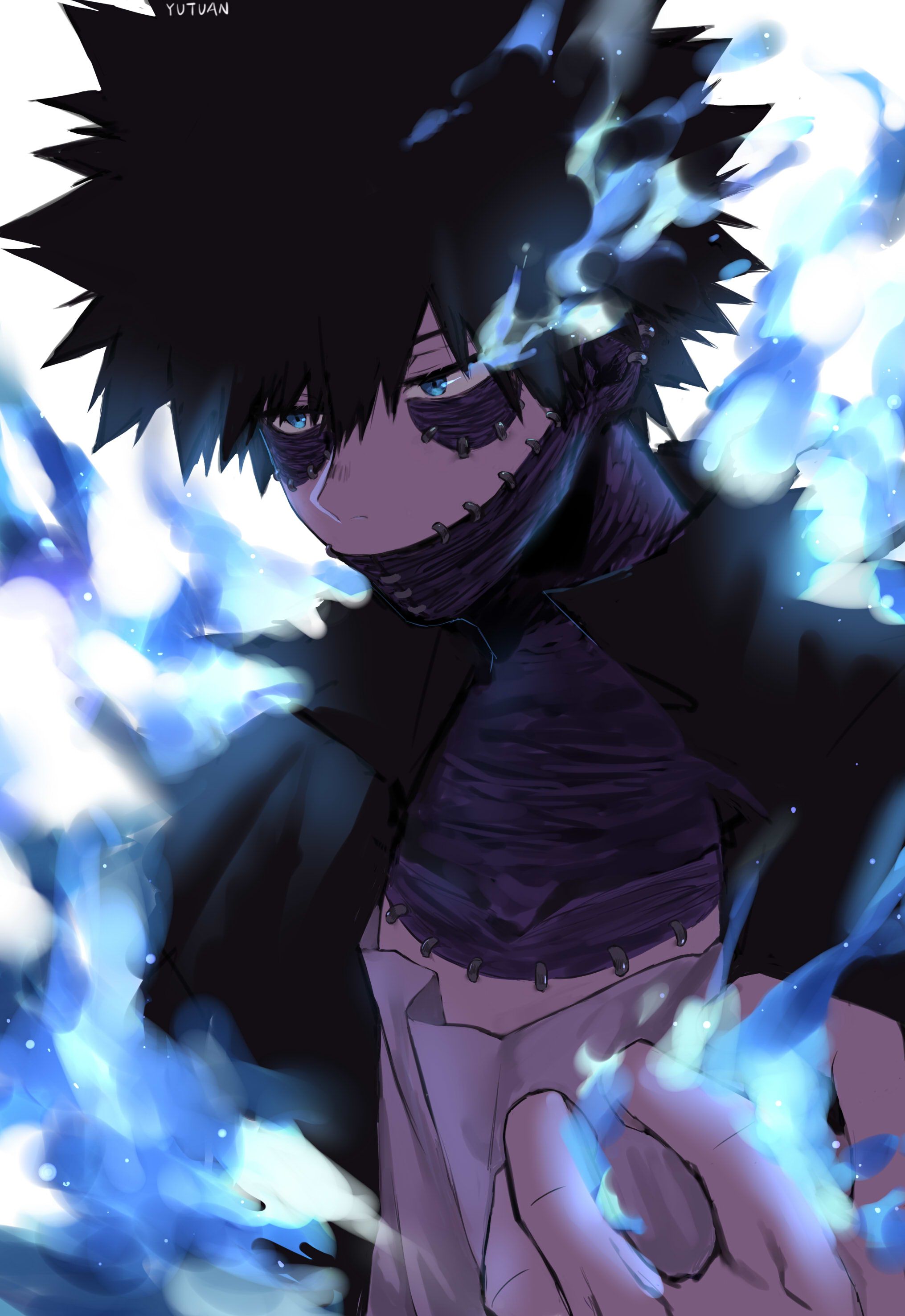 Dabi con fiamme blu, 2031x2952 Verticale, Android