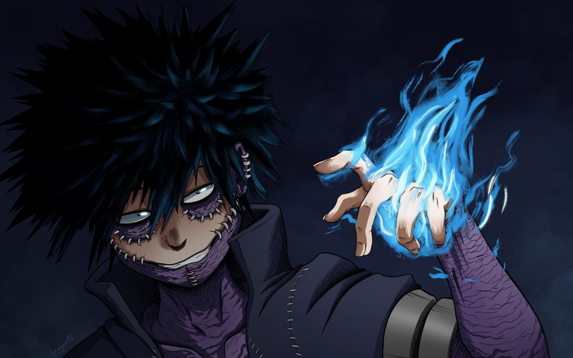 Dabi fiamma blu My Hero Academia, 1536x2048 Verticale, Telefono