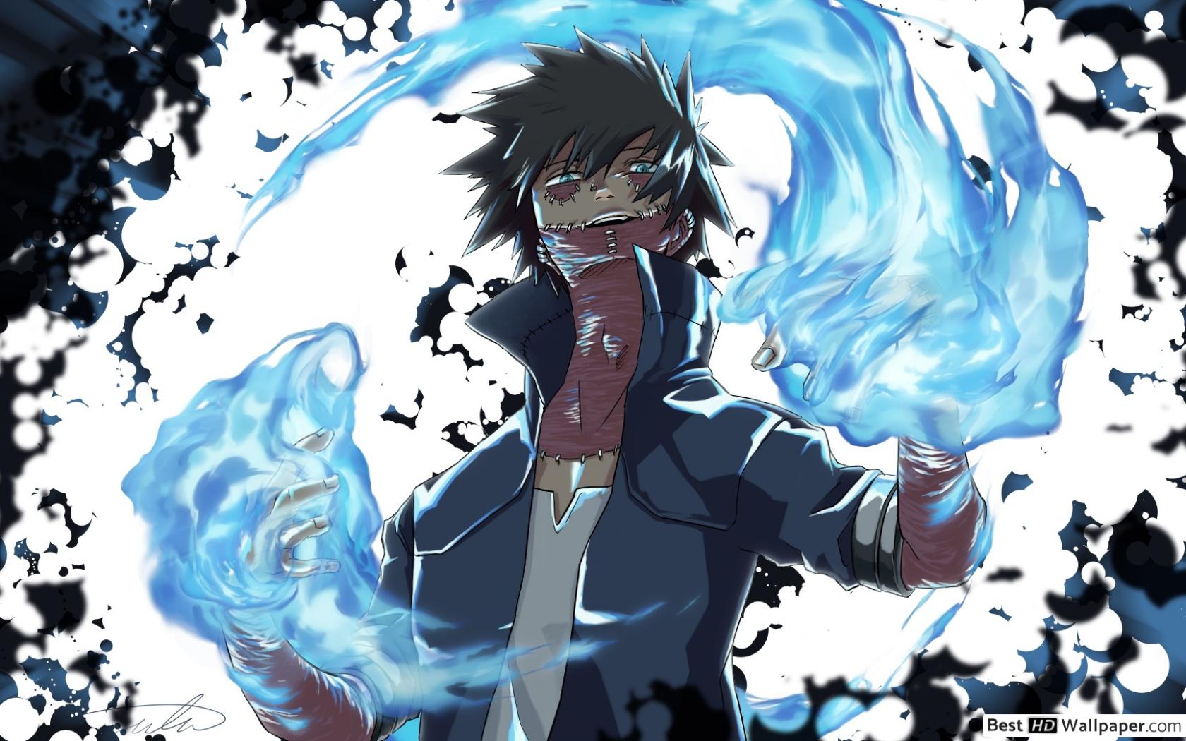 Dabi fiamme blu My Hero Academia, 1680x1050 HD Ready, Desktop