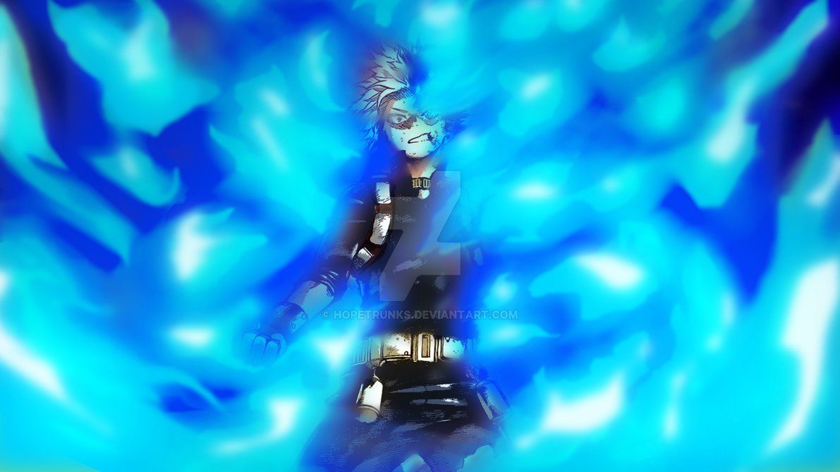 Dabi con fiamma blu, anime, 1280x800 720p, PC