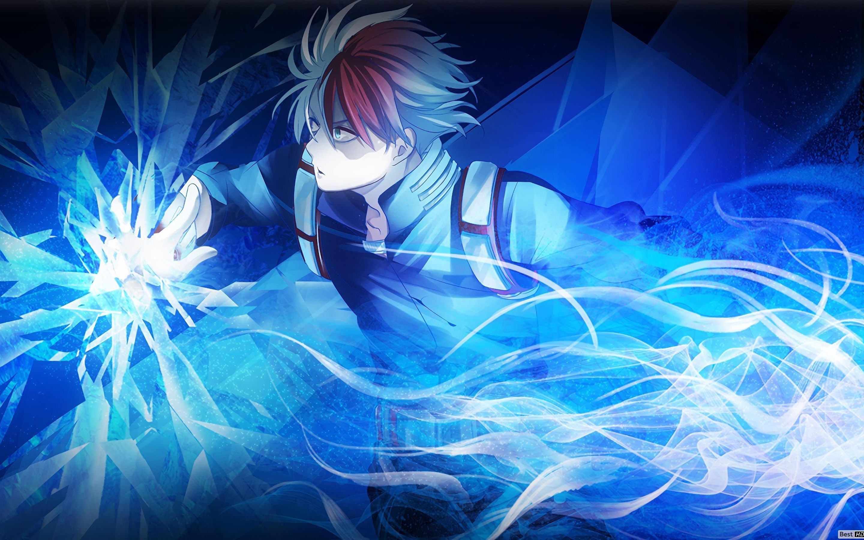 Personaggio con fiamme blu demoniache, 5000x3000 4K, Desktop 4K