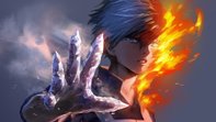 Todoroki Shouto fiamma blu, 1920x1080 1080p, PC Desktop