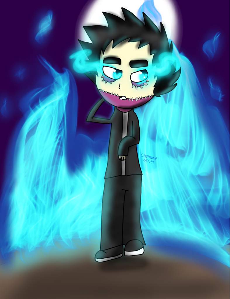 Dabi fiamme blu quadro, 1000x1000 HD, Desktop