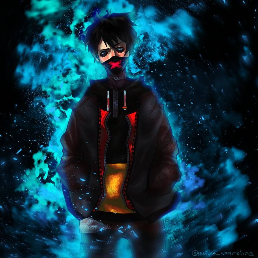 Dabi con fiamma blu, 1081x1921 Full HD Verticale, iPhone