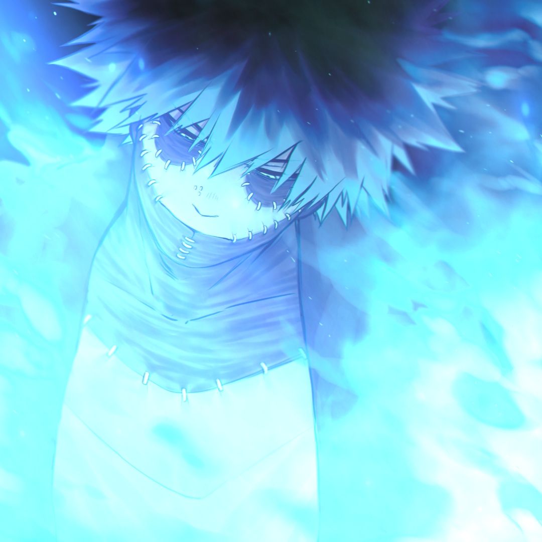 Dabi con fiamme blu, 1080x1080 HD, iMac