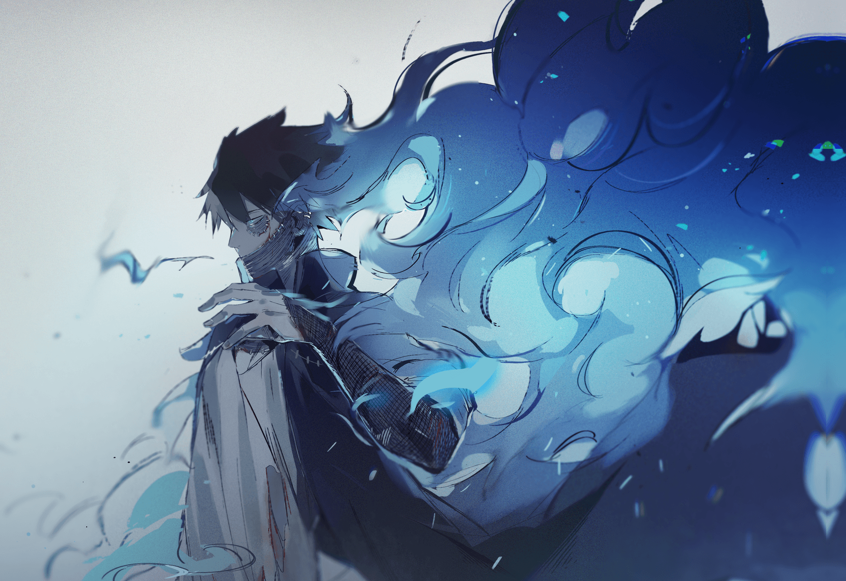 Dabi fiamme blu, My Hero Academia, 1716x1179 900p, PC