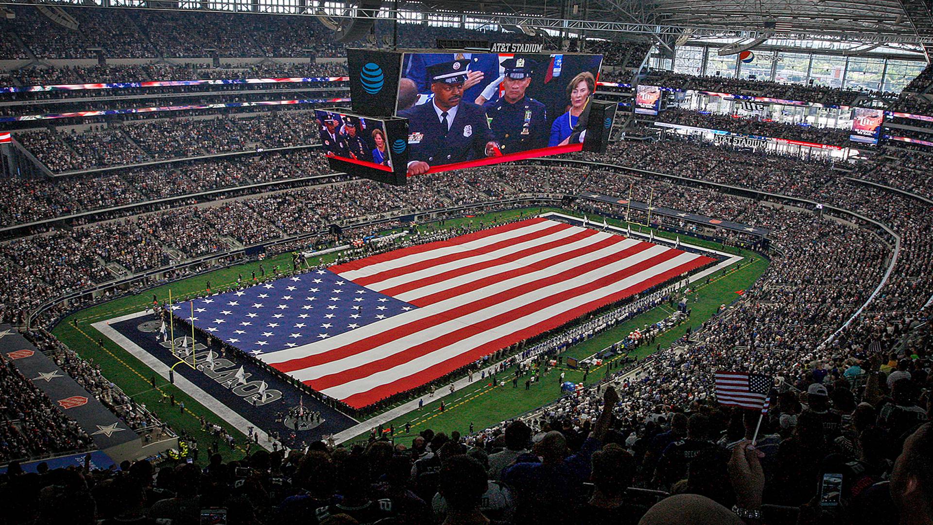 AT&T Stadium bandiera americana, 1920x1080 Full HD, Desktop