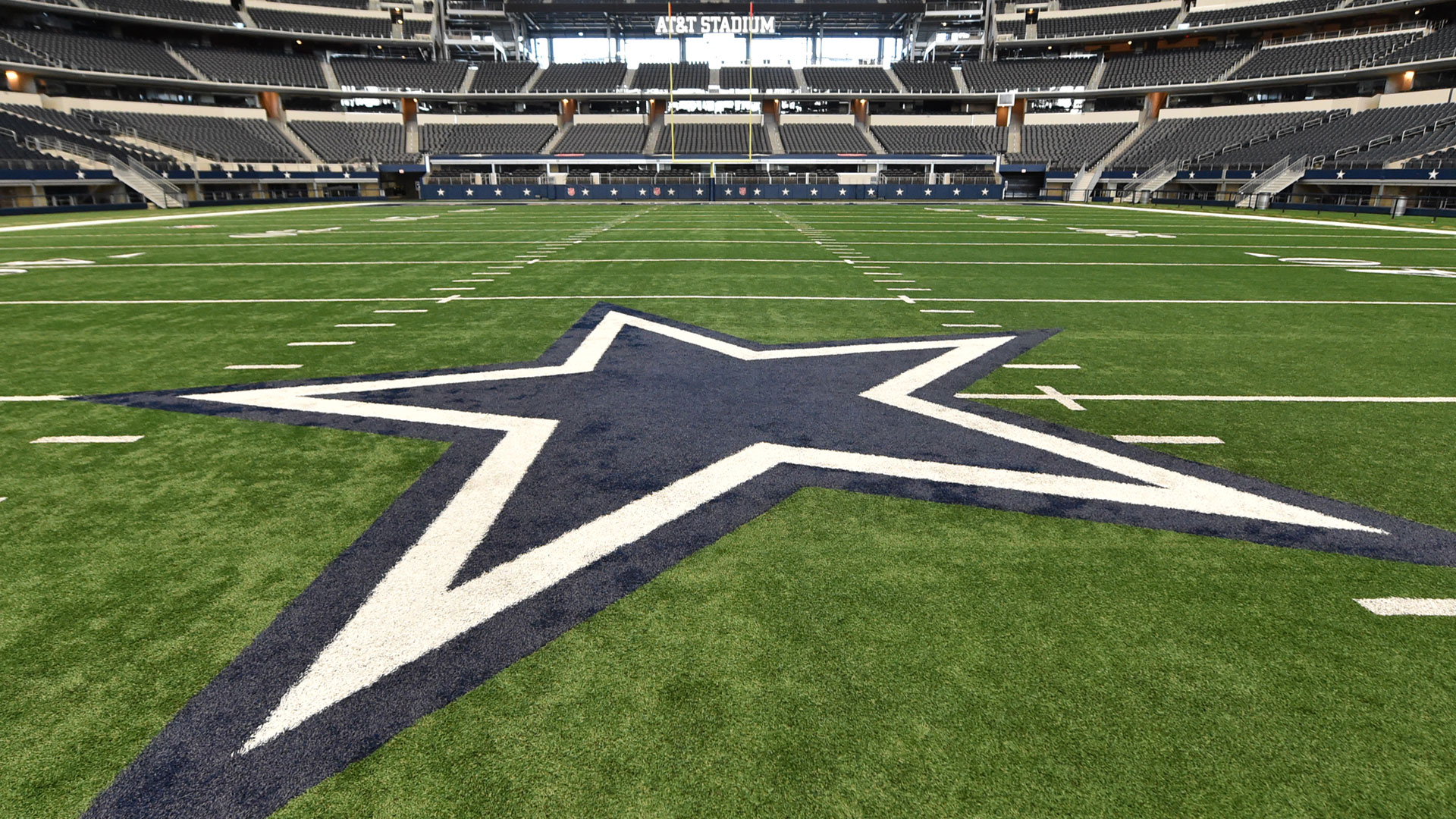Logo Dallas Cowboys campo stadio, AT&T Stadium, 1920x1080 Full HD, Desktop