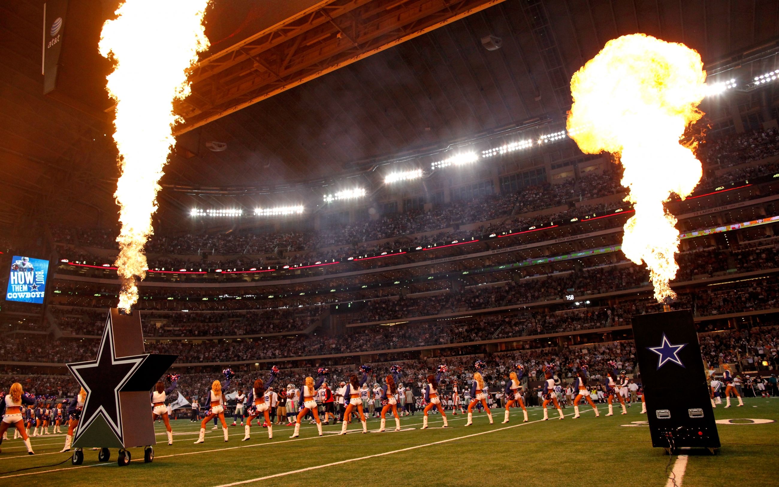 Dallas Cowboys stadio fiamme, 2600x1627 2K+, PC