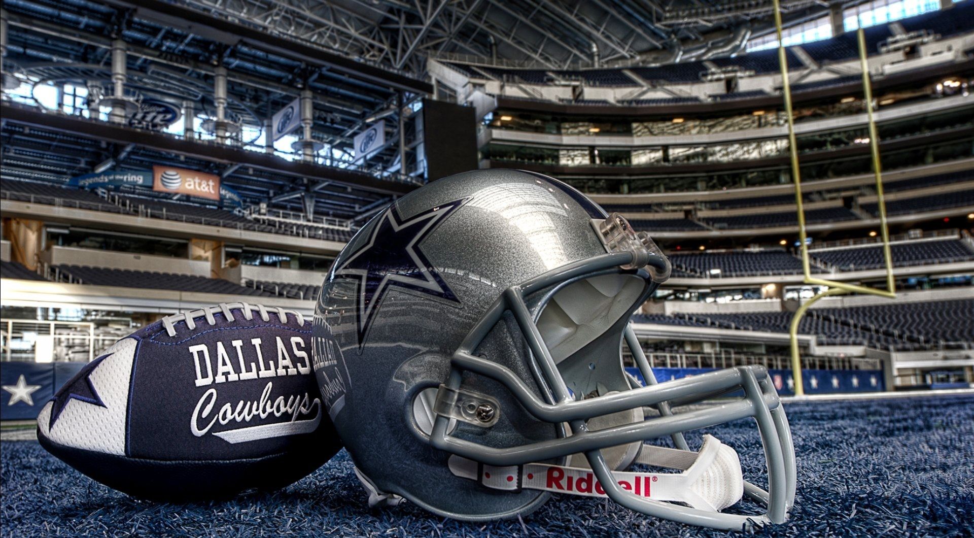 Casco e pallone Dallas Cowboys, 1920x1060 1080p, Laptop