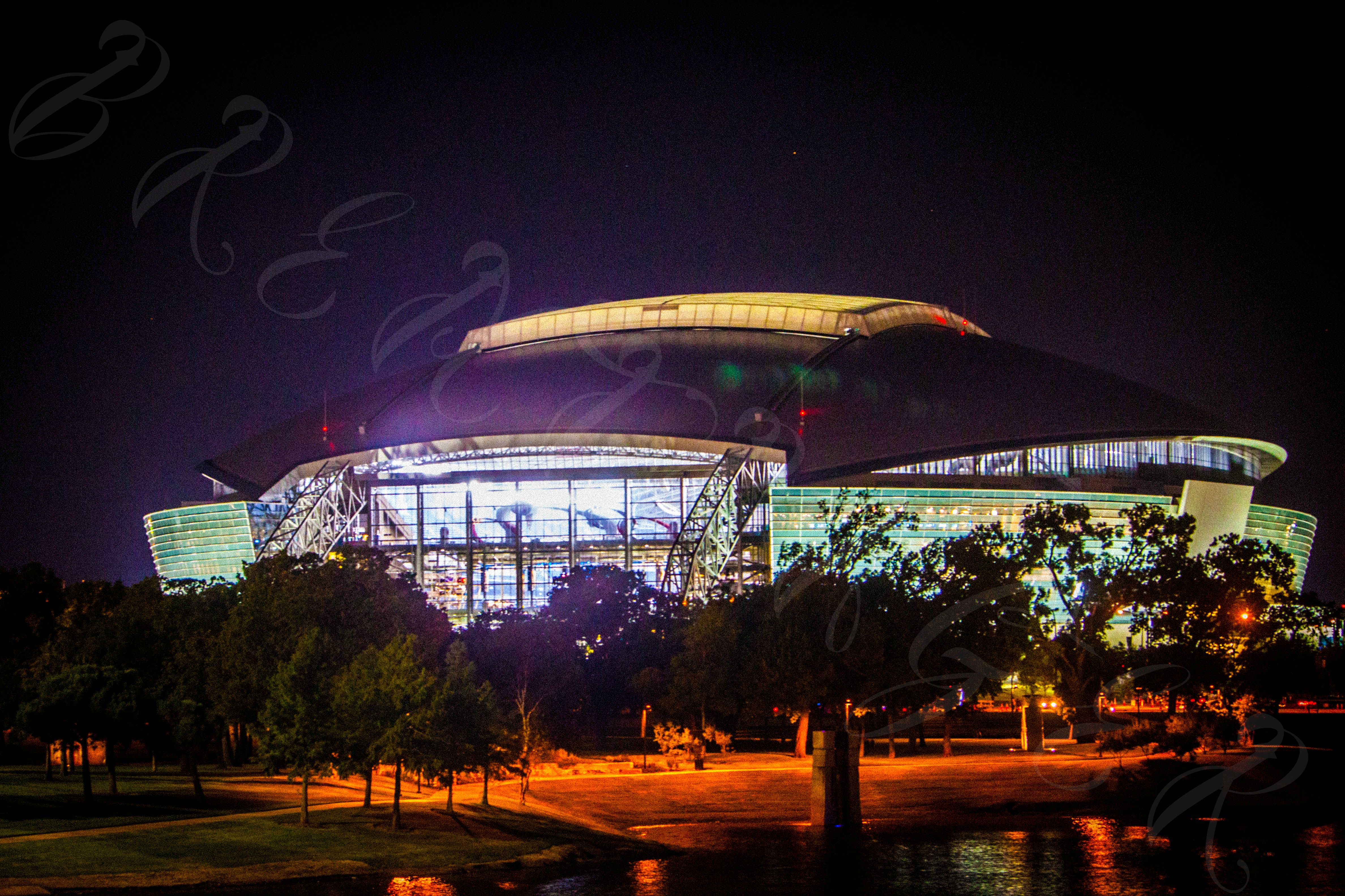 AT&T Stadium notturno illuminato, 4752x3168 4K Ultra HD, Smart TV 4K