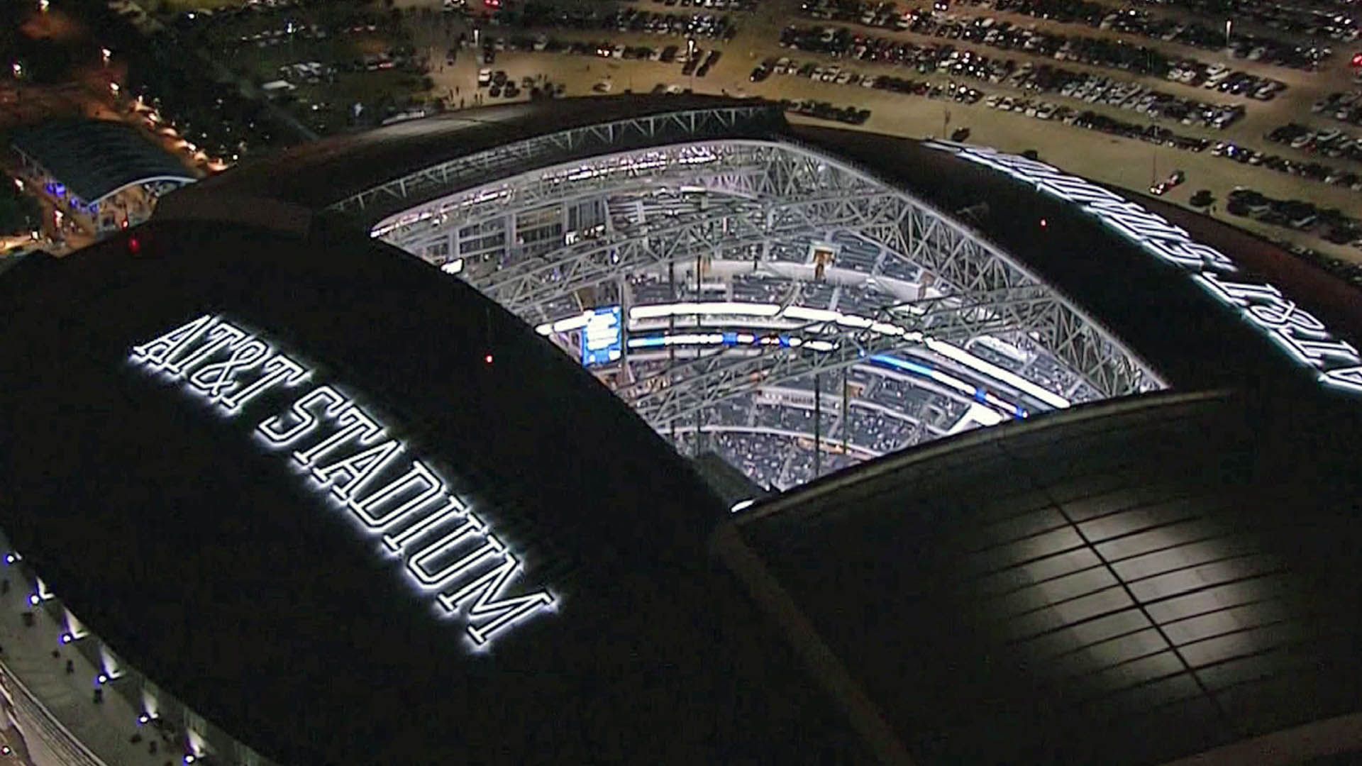 AT&T Stadium tetto aperto notte, 1920x1080 Full HD 1080p, Laptop