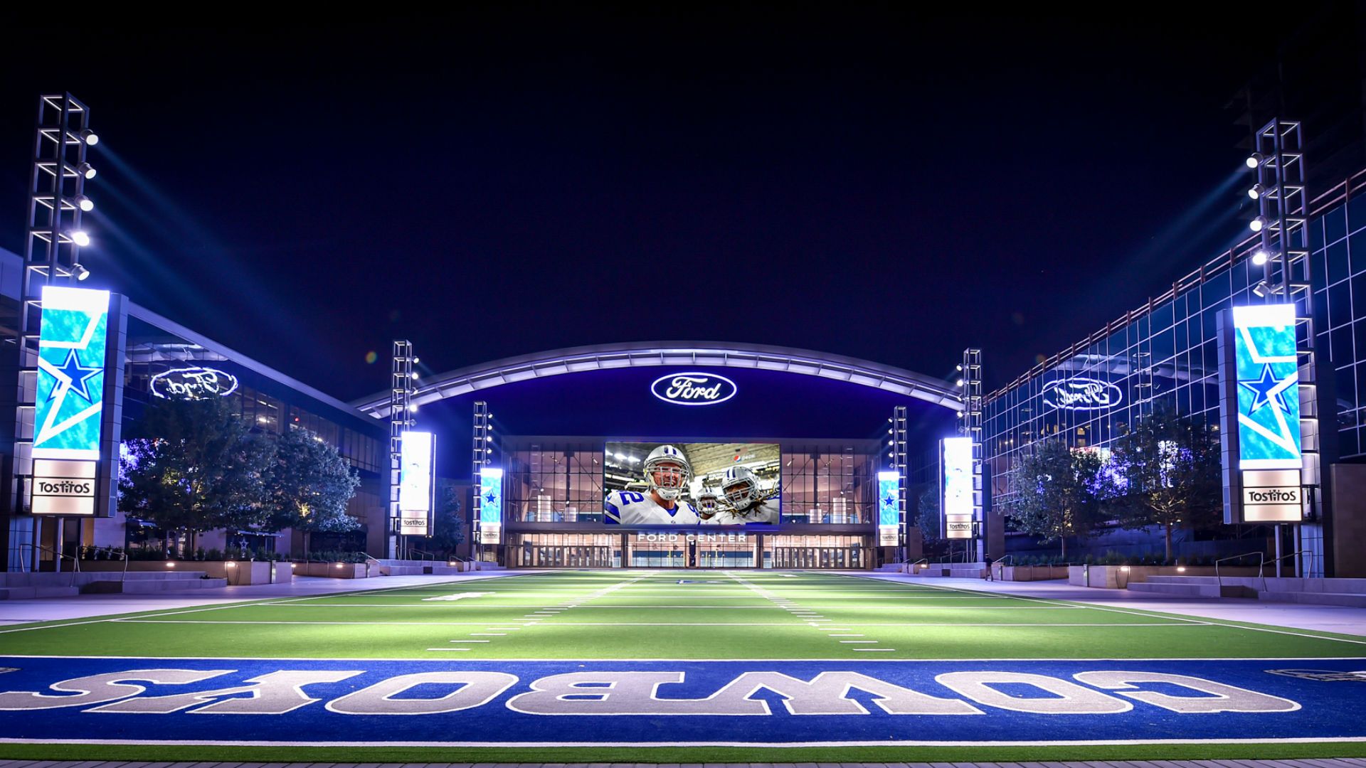 AT&T Stadium Dallas Cowboys notturno, 1920x1080 1080p, Desktop