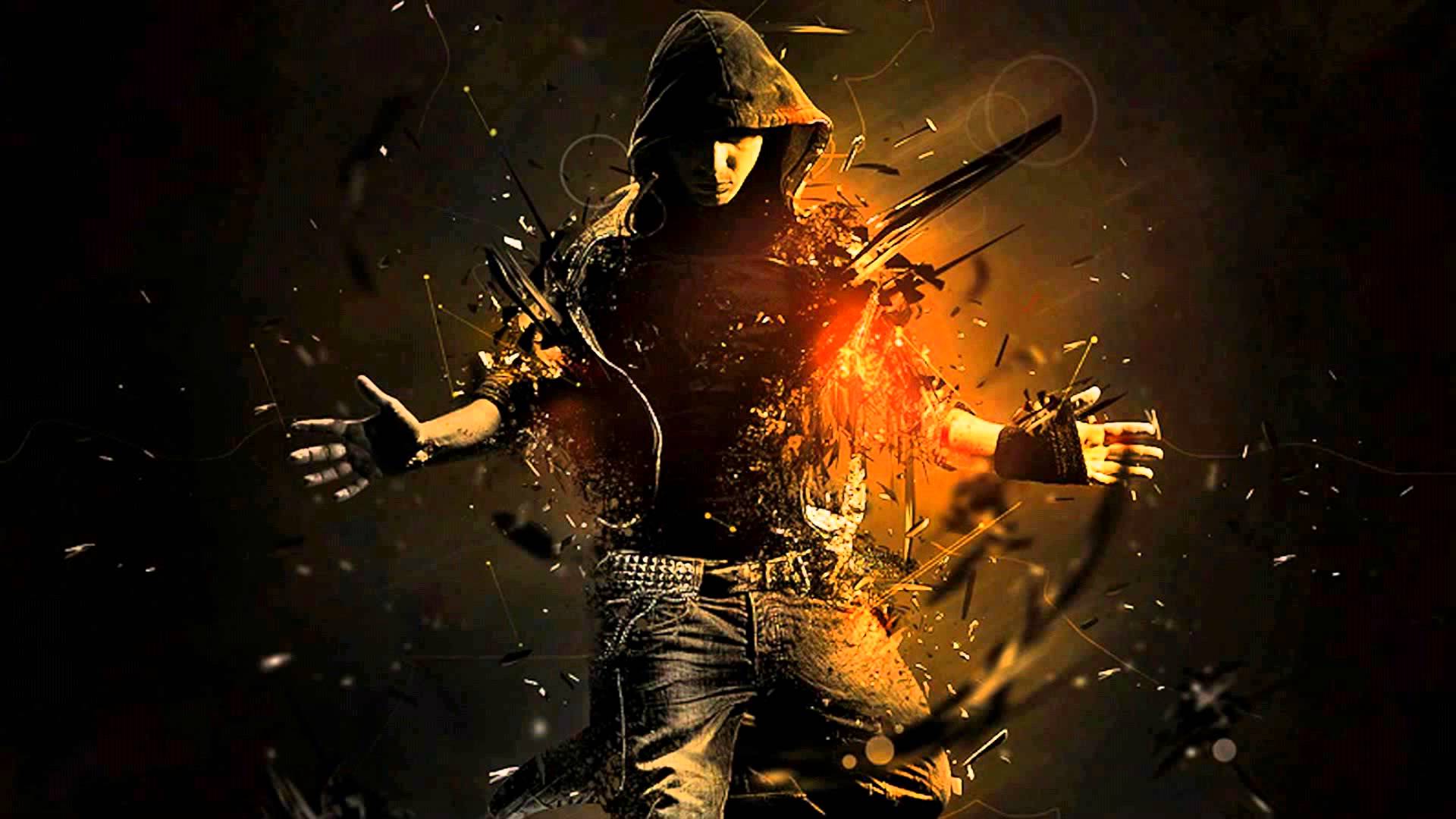 Ballerino hip hop effetto particelle, 1920x1080 Full HD, PC