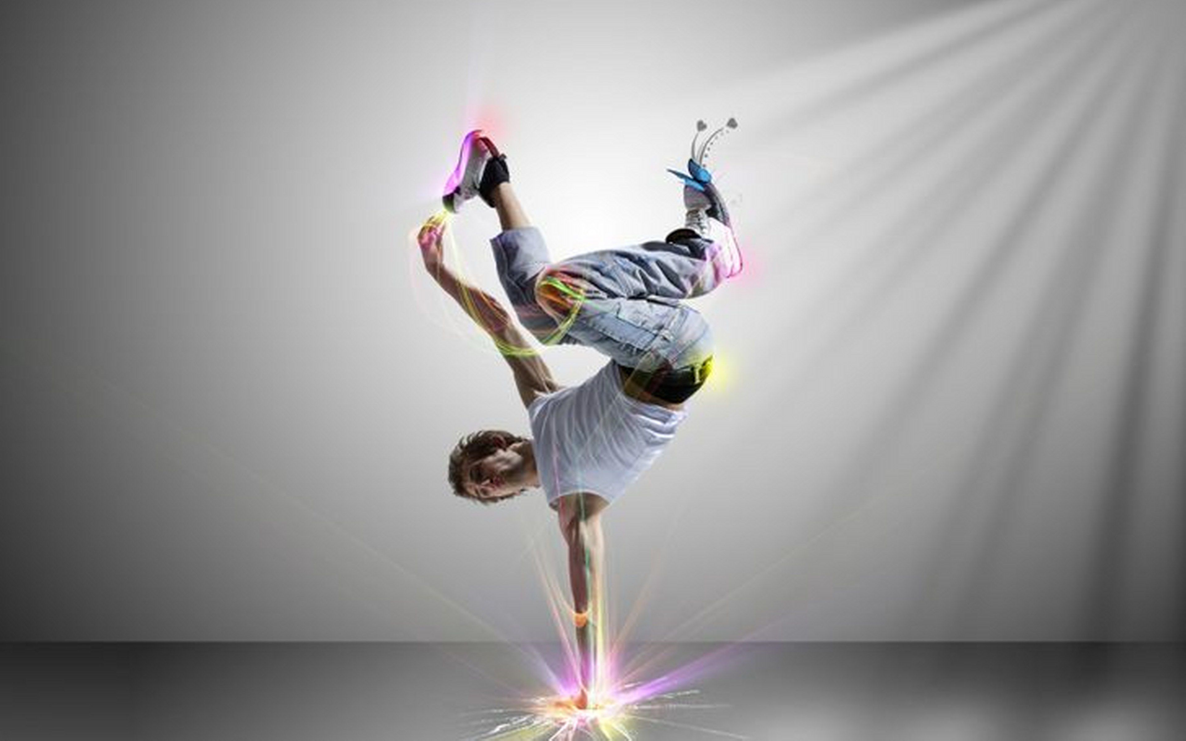 Ballerino breakdance figura 3D, 3840x2400 UHD, PC 4K
