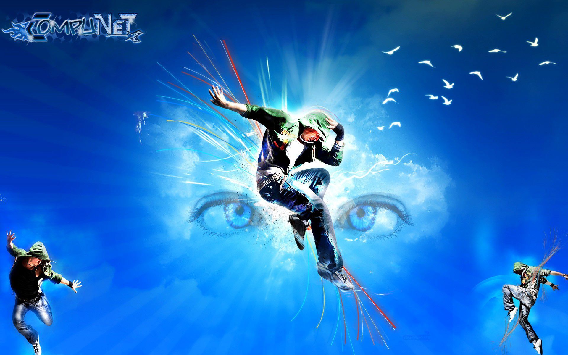 Ballerino 3D in movimento dinamico, 1280x1024 HD, Notebook Gaming