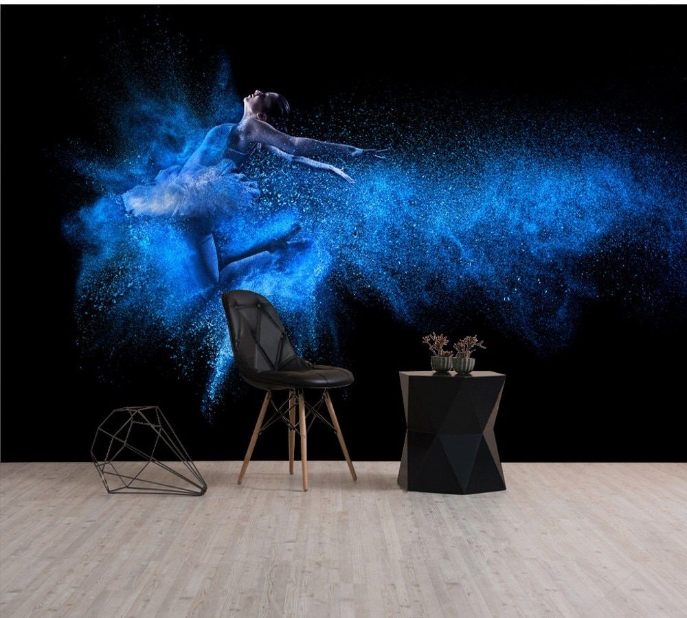 Ballerina esplosione polvere blu, 1000x900 HD, iMac
