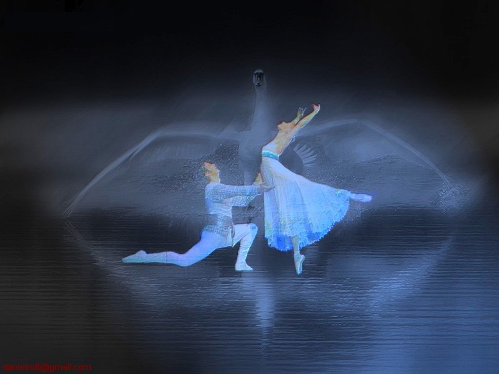 Ballerino con effetti luce viola, 1920x1080 Full HD, Desktop