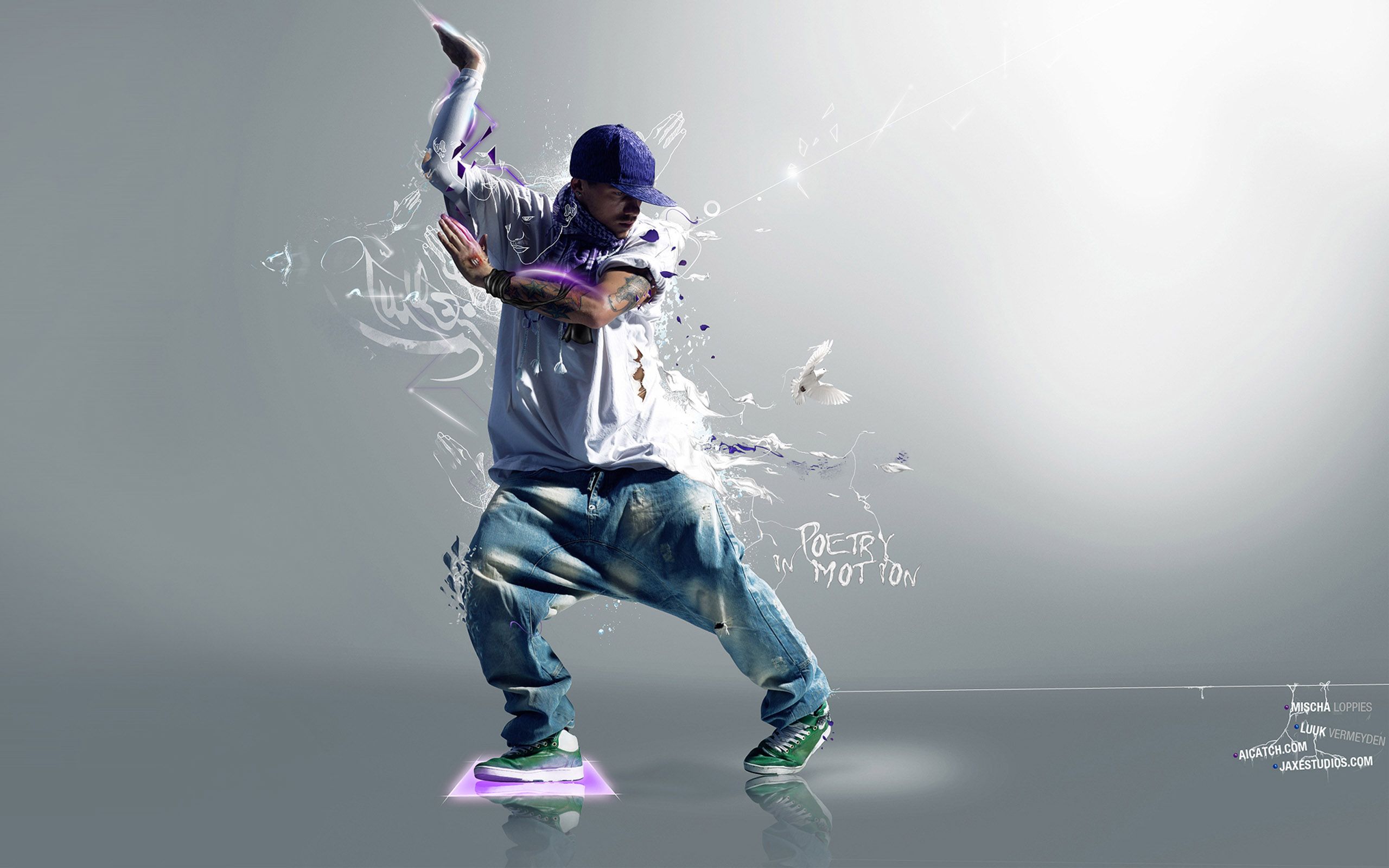 Ballerino hip hop 3D splash, 2560x1600 2K, PC
