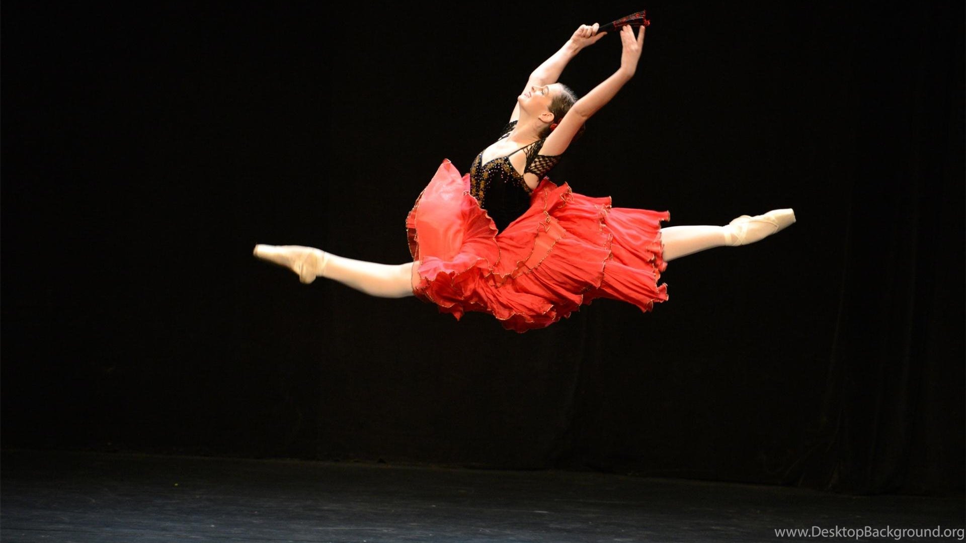 Ballerina salto abito rosso, 1920x1080 1080p, PC