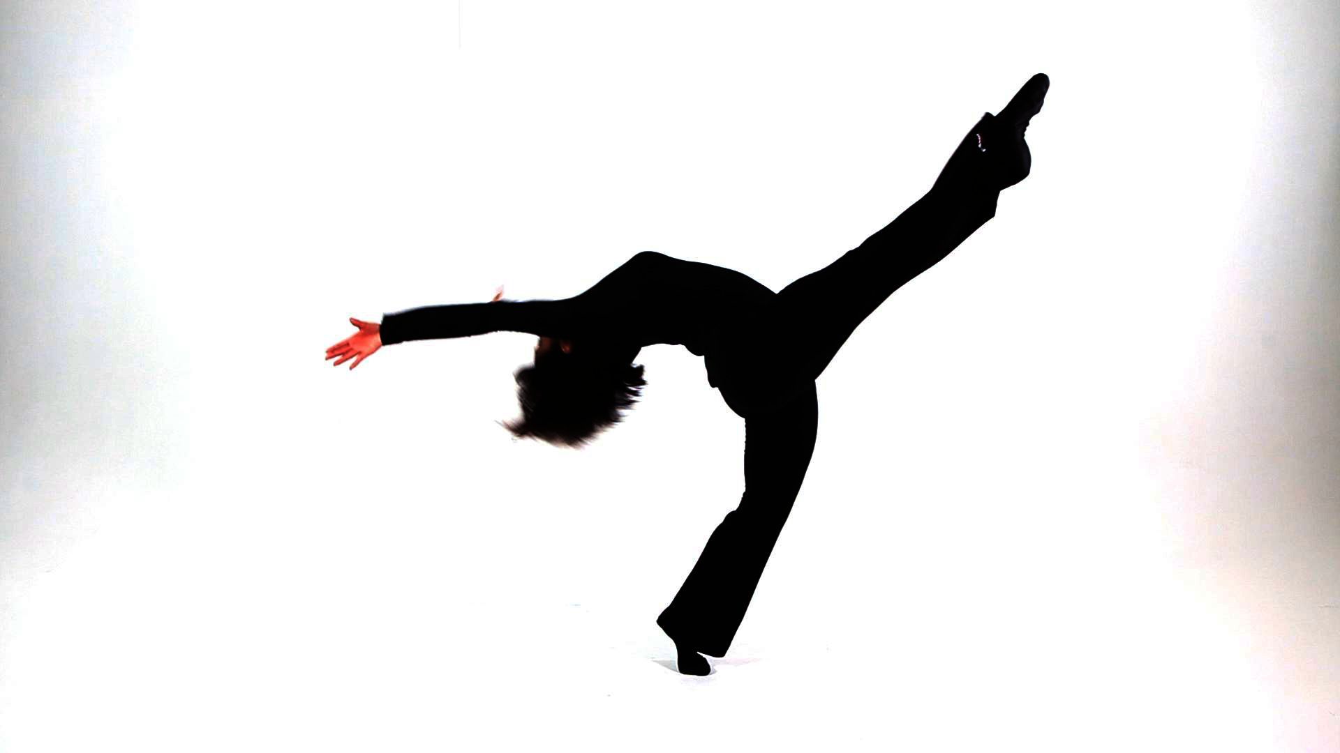 Silhouette danzatrice jazz in movimento, 1920x1080 1080p, Desktop