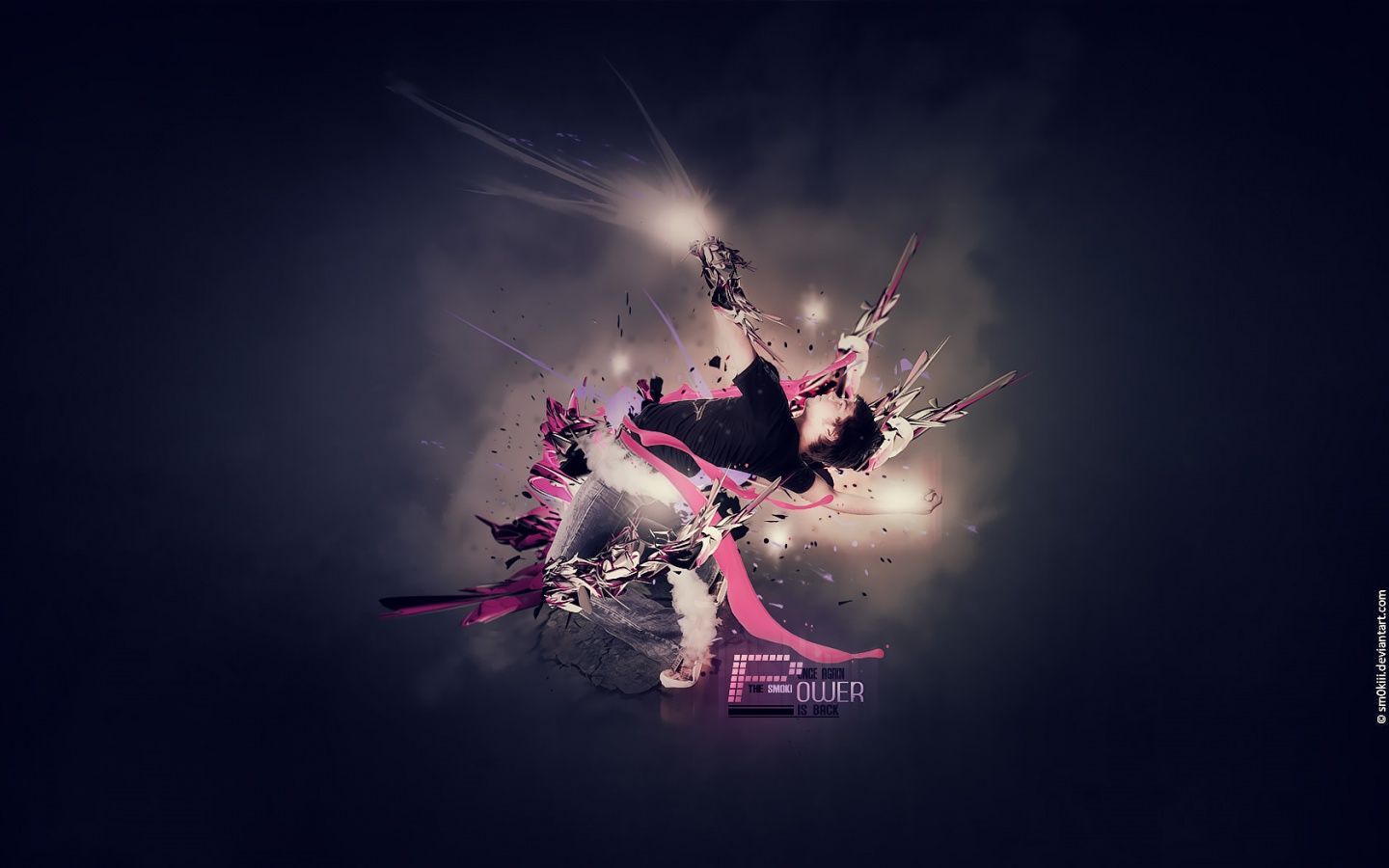 Ballerina astratta rosa e nero, 1440x900 720p, MacBook Air