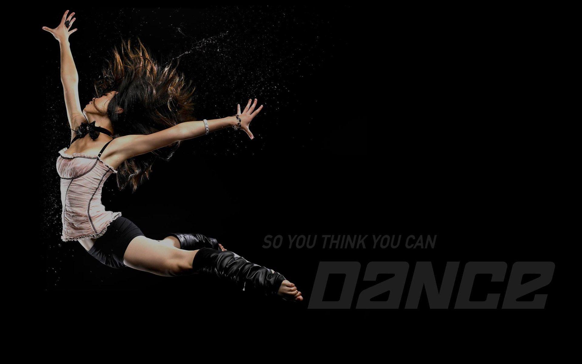 Danzatrice salto sfondo nero, 1920x1200 WUXGA, Desktop