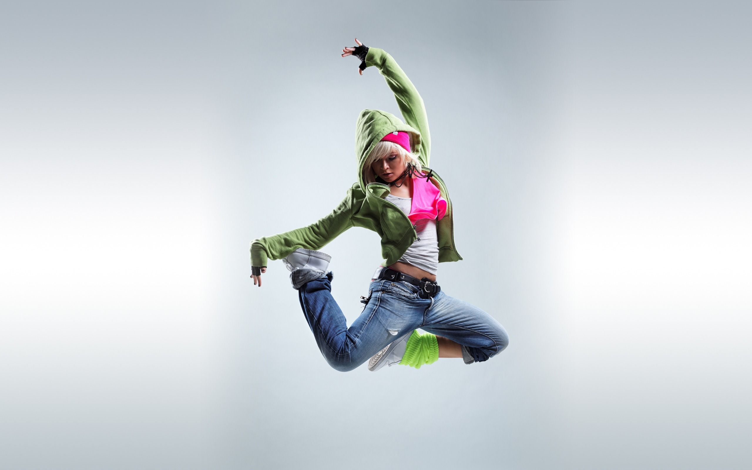 Ballerina hip hop verde rosa, 2560x1600 2K, Laptop