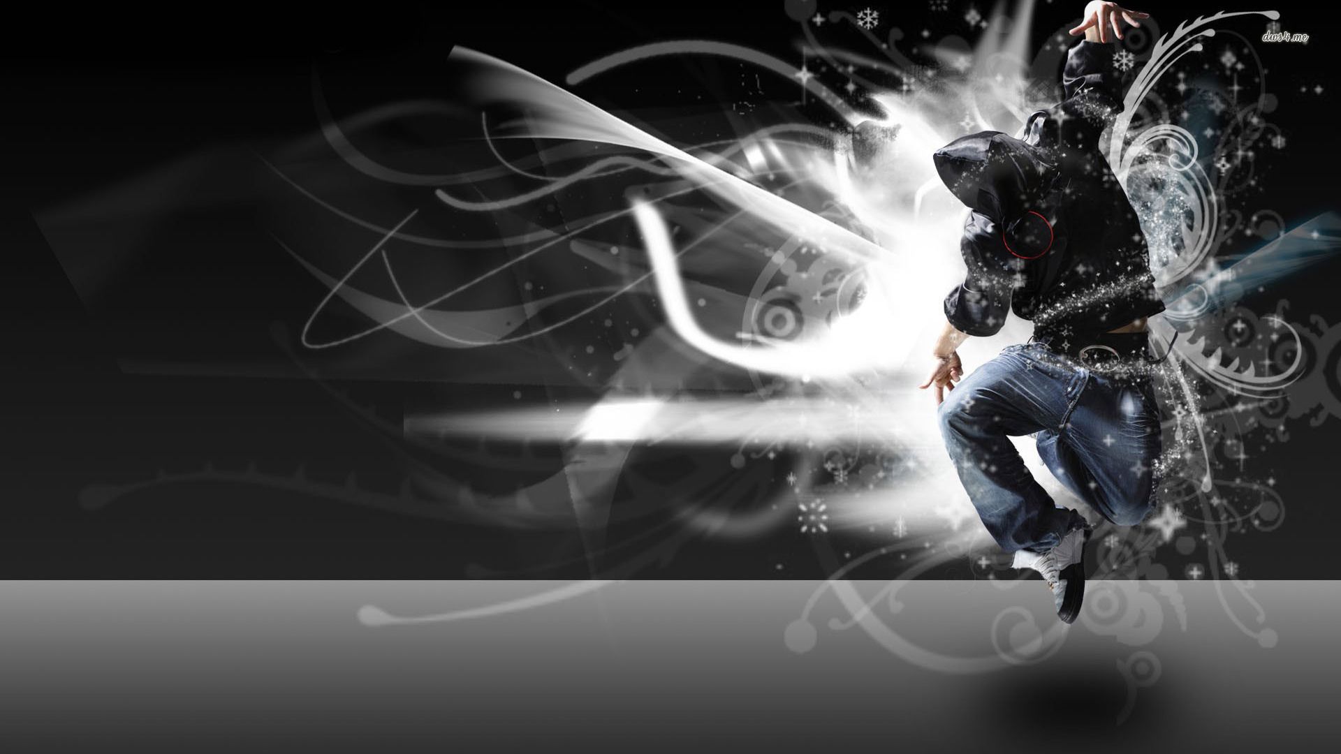 Ballerino hip-hop sagoma astratta, 1920x1080 Full HD, PC