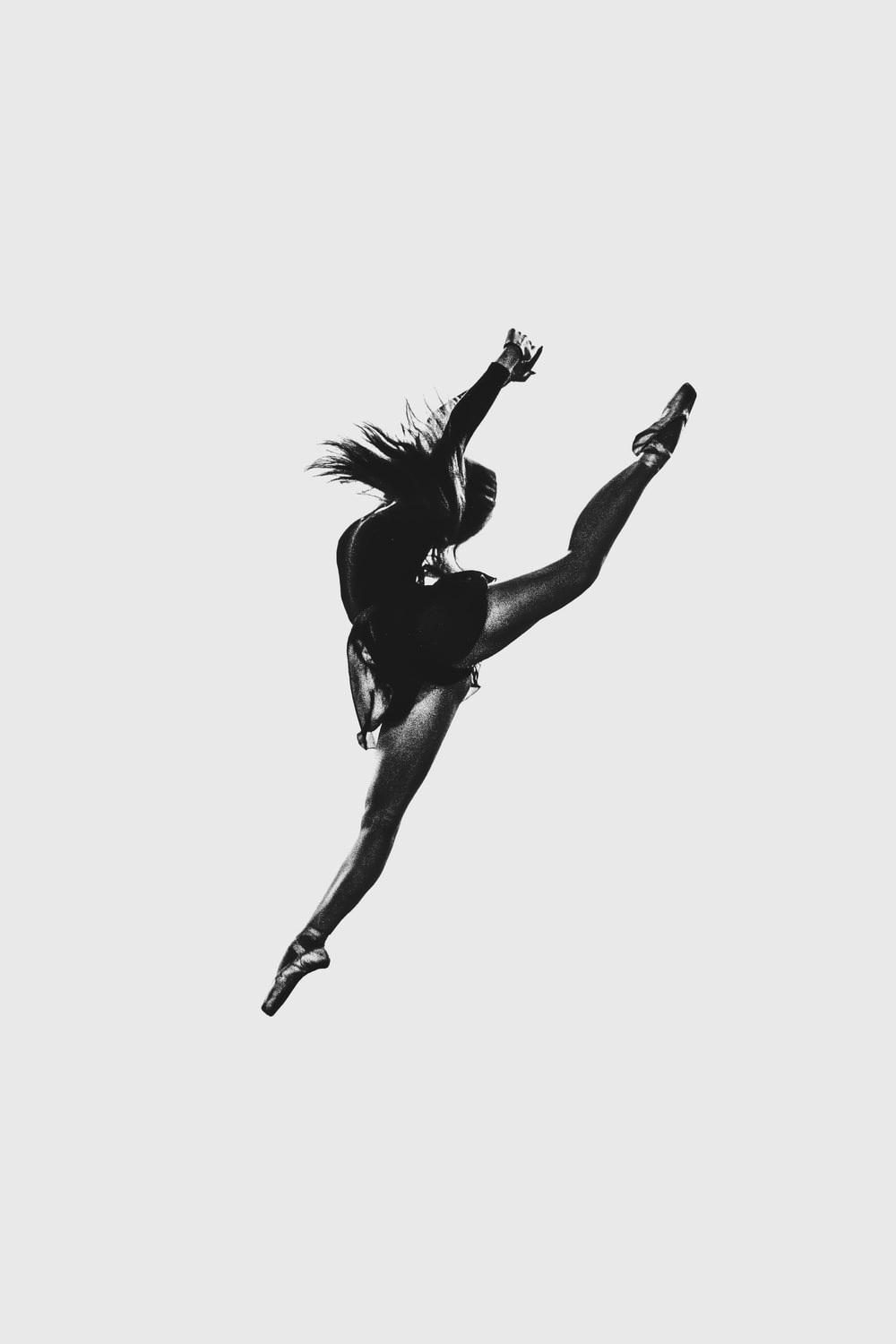 Ballerina silhouette salto in aria, 1000x1500 Full HD Verticale, iPhone