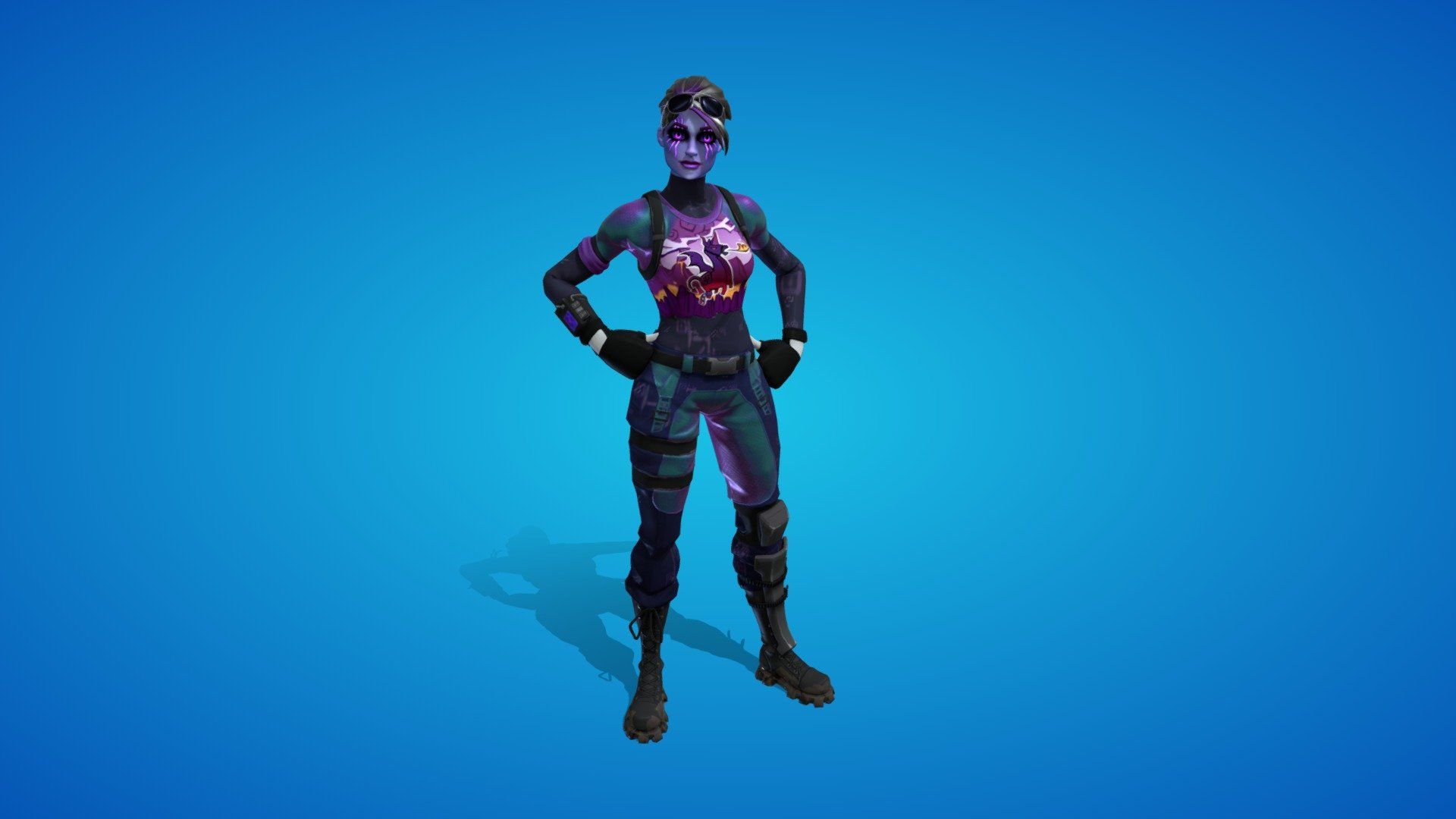 Personaggio Fortnite in caverna infuocata, 1920x1080 1080p, Laptop