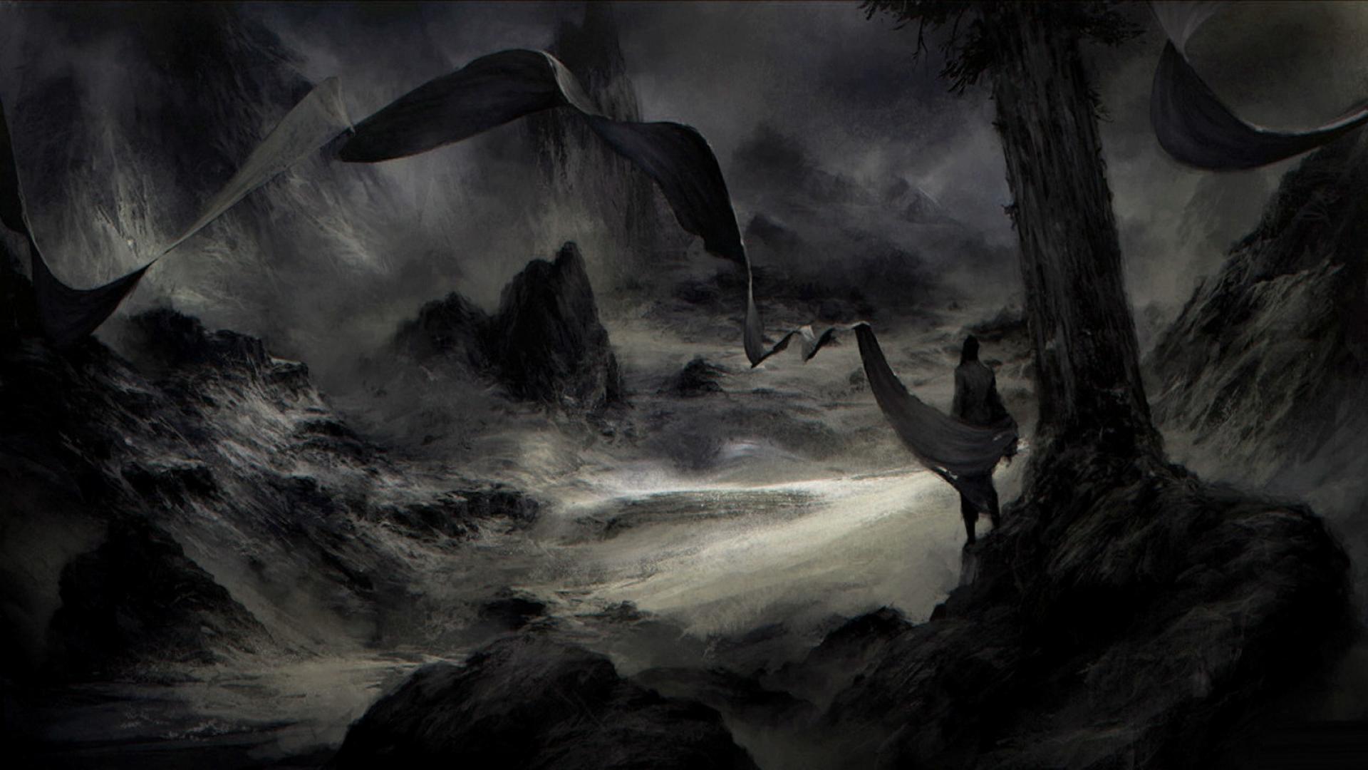 Creatura scura paesaggio tempestoso, 1920x1080 Full HD 1080p, PC Desktop