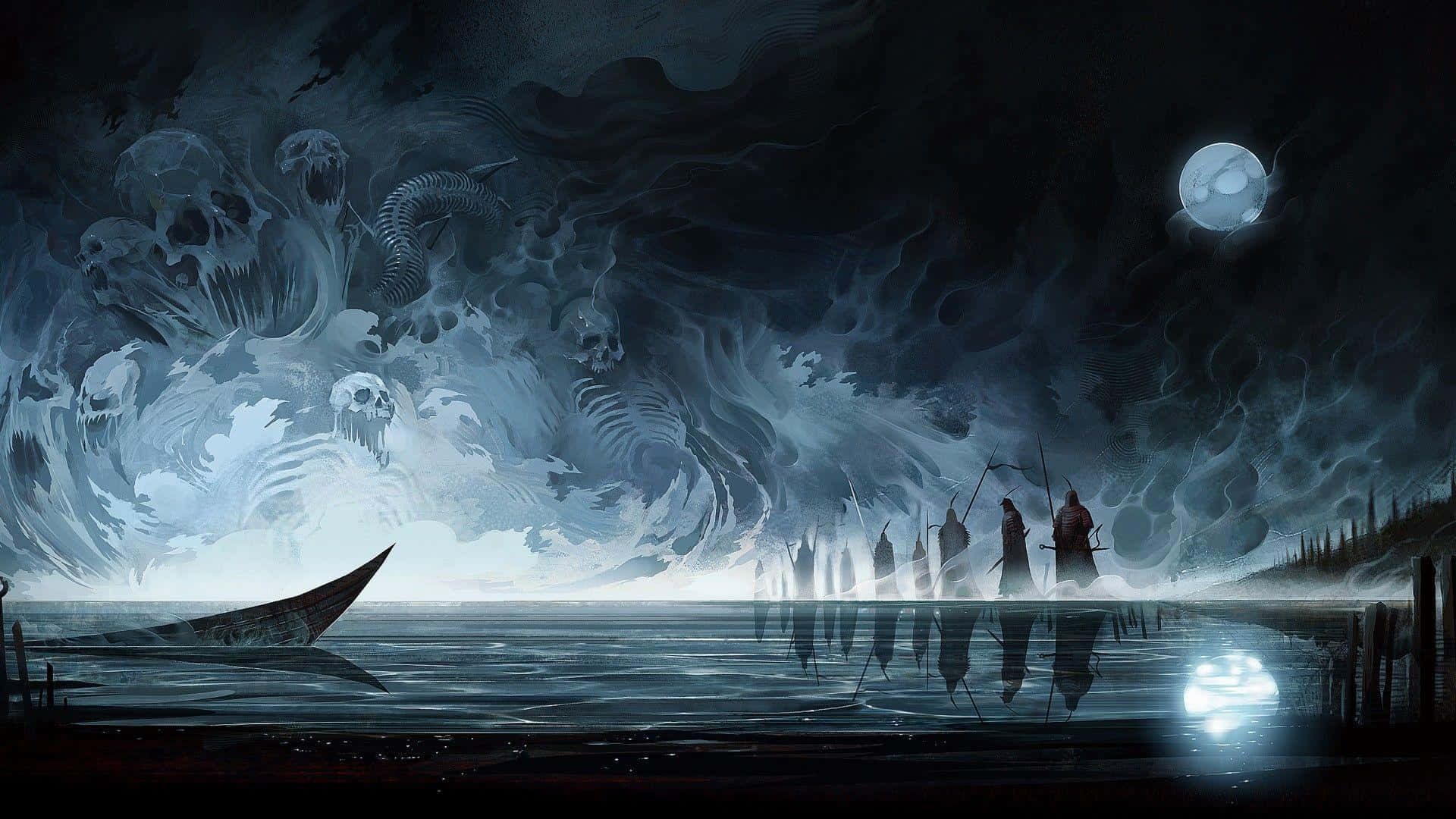 Fantasmi spettrali riva oceano, 1920x1080 Full HD, Desktop