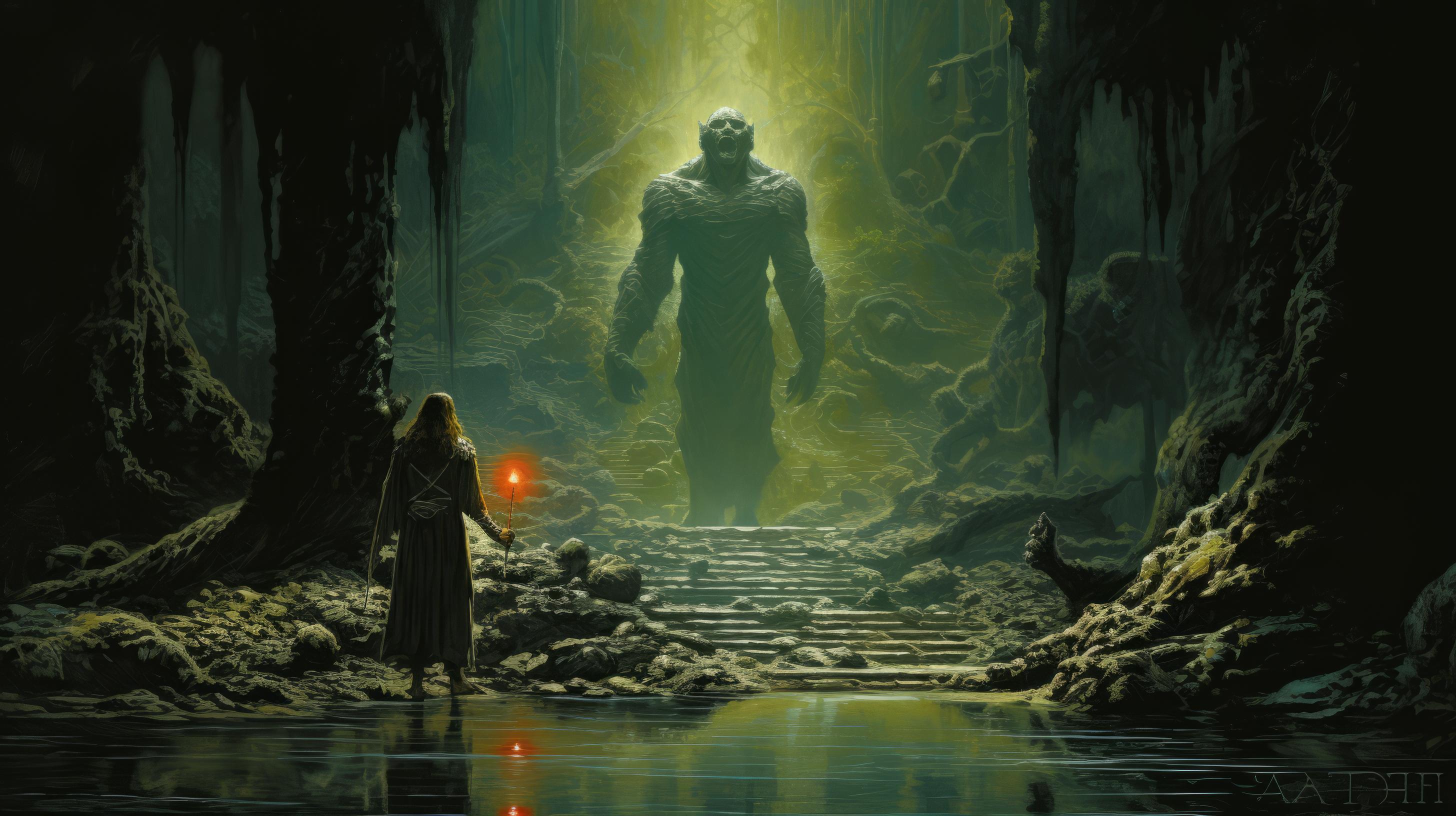 Gigante di pietra in caverna, 2912x1632 WQXGA, Desktop