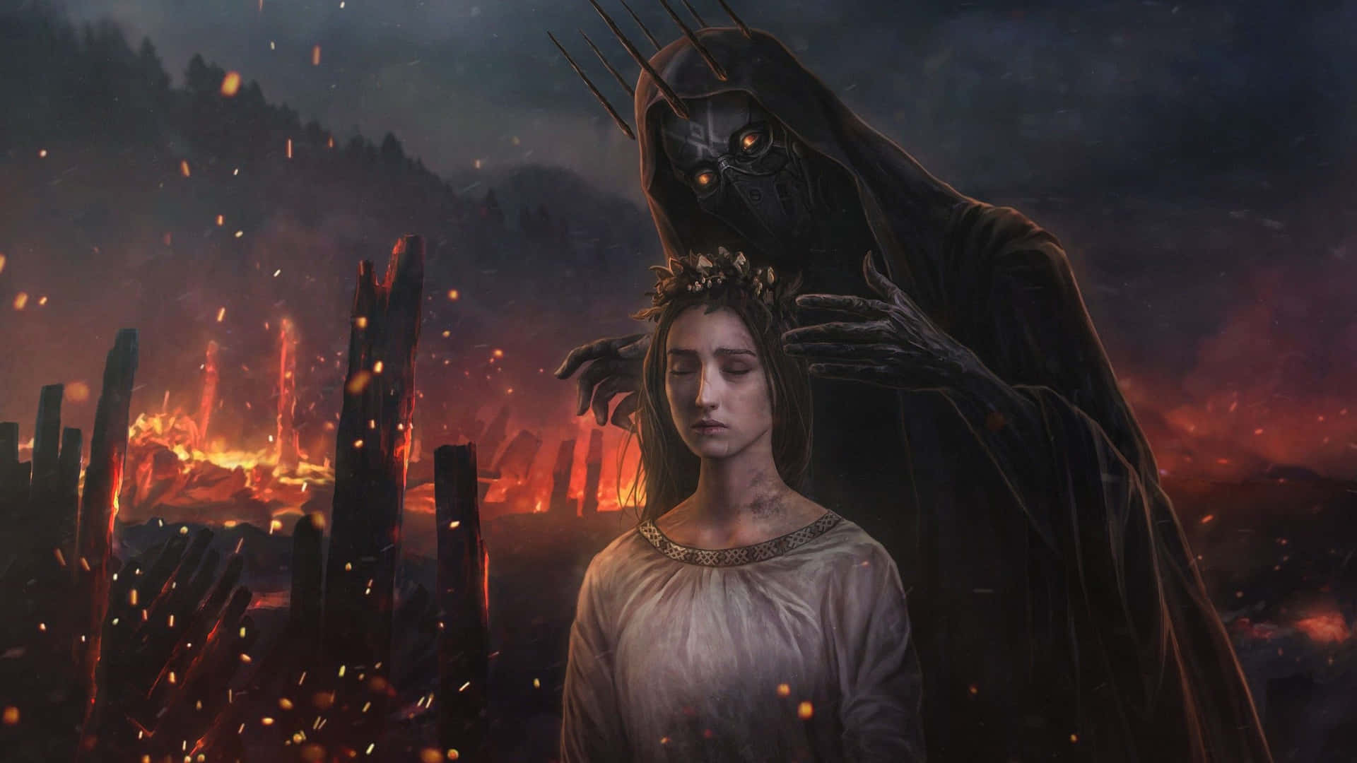 Regina e ombra oscura, 1920x1080 Full HD 1080p, Desktop