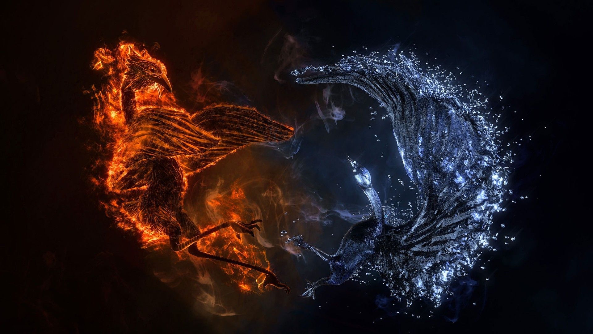 Fenici di fuoco e ghiaccio, 1920x1080 Full HD, Desktop