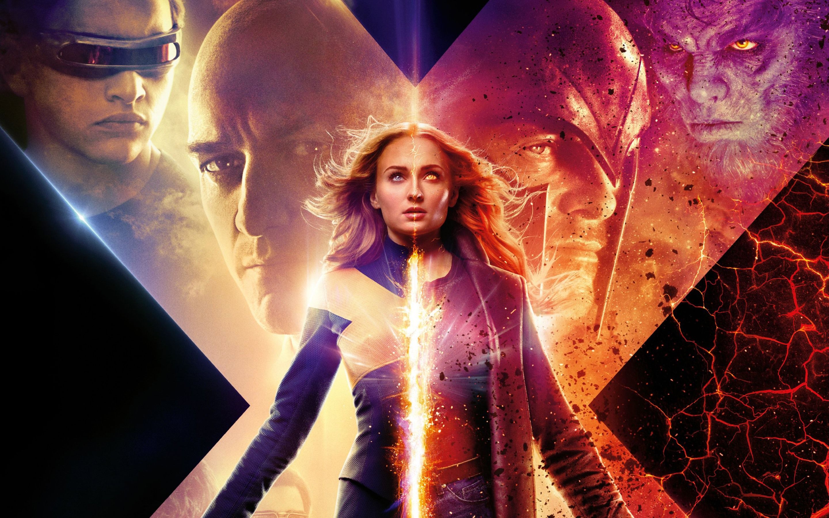 X-Men Dark Phoenix poster, 2880x1800 2K+, MacBook Pro