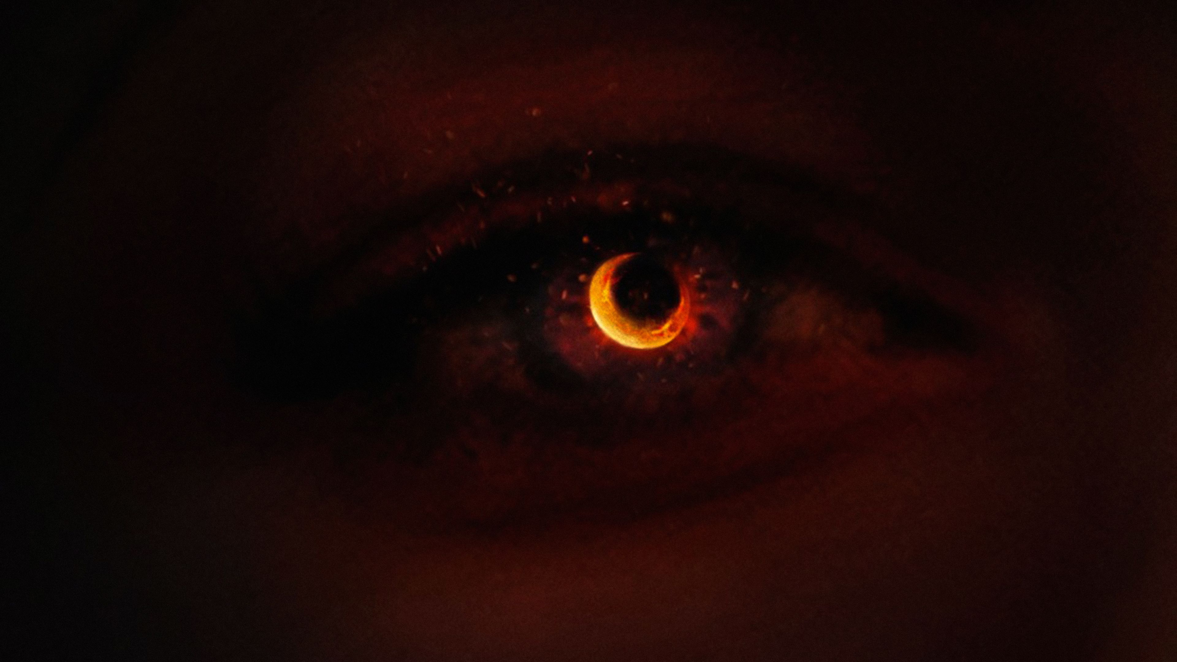 Occhio fiammeggiante Dark Phoenix, 3840x2160 Ultra HD, 4K TV