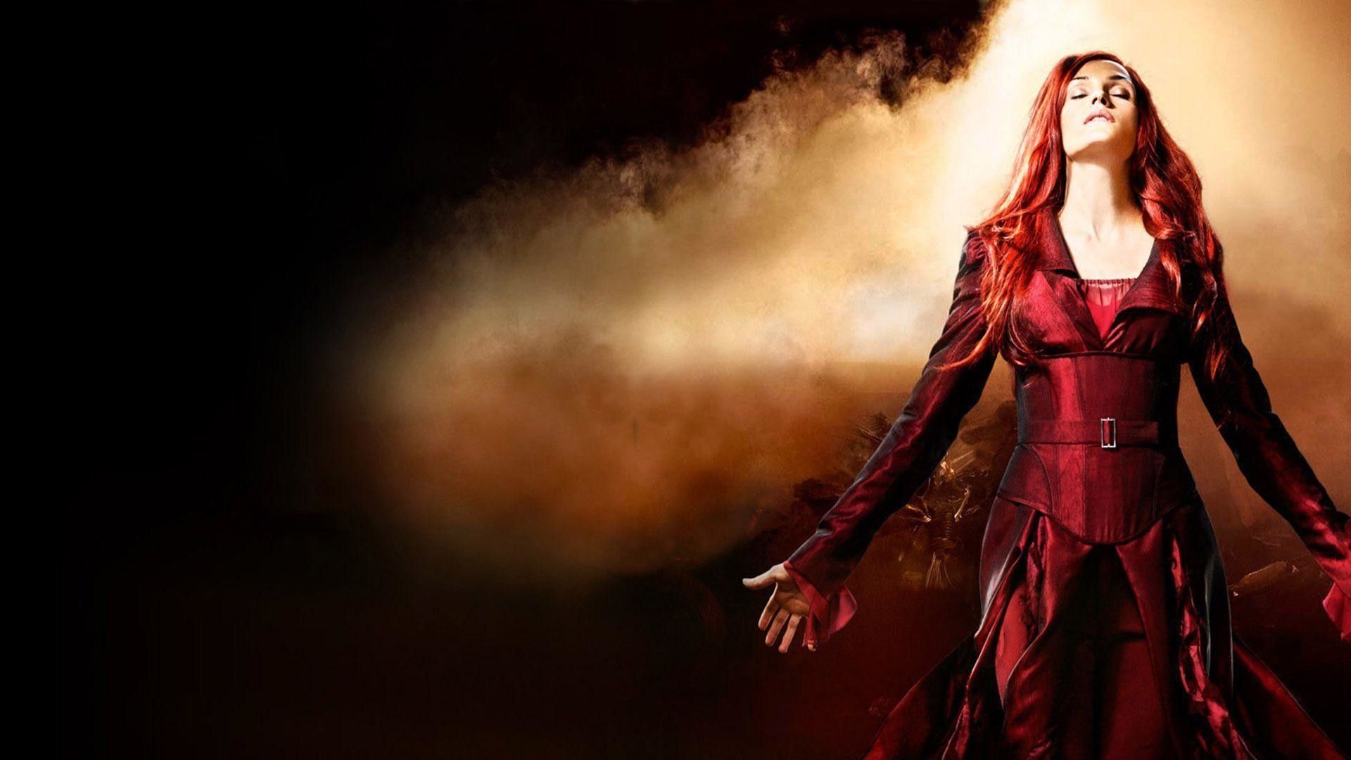 Dark Phoenix Jean Grey rossa, 1920x1080 Full HD, PC