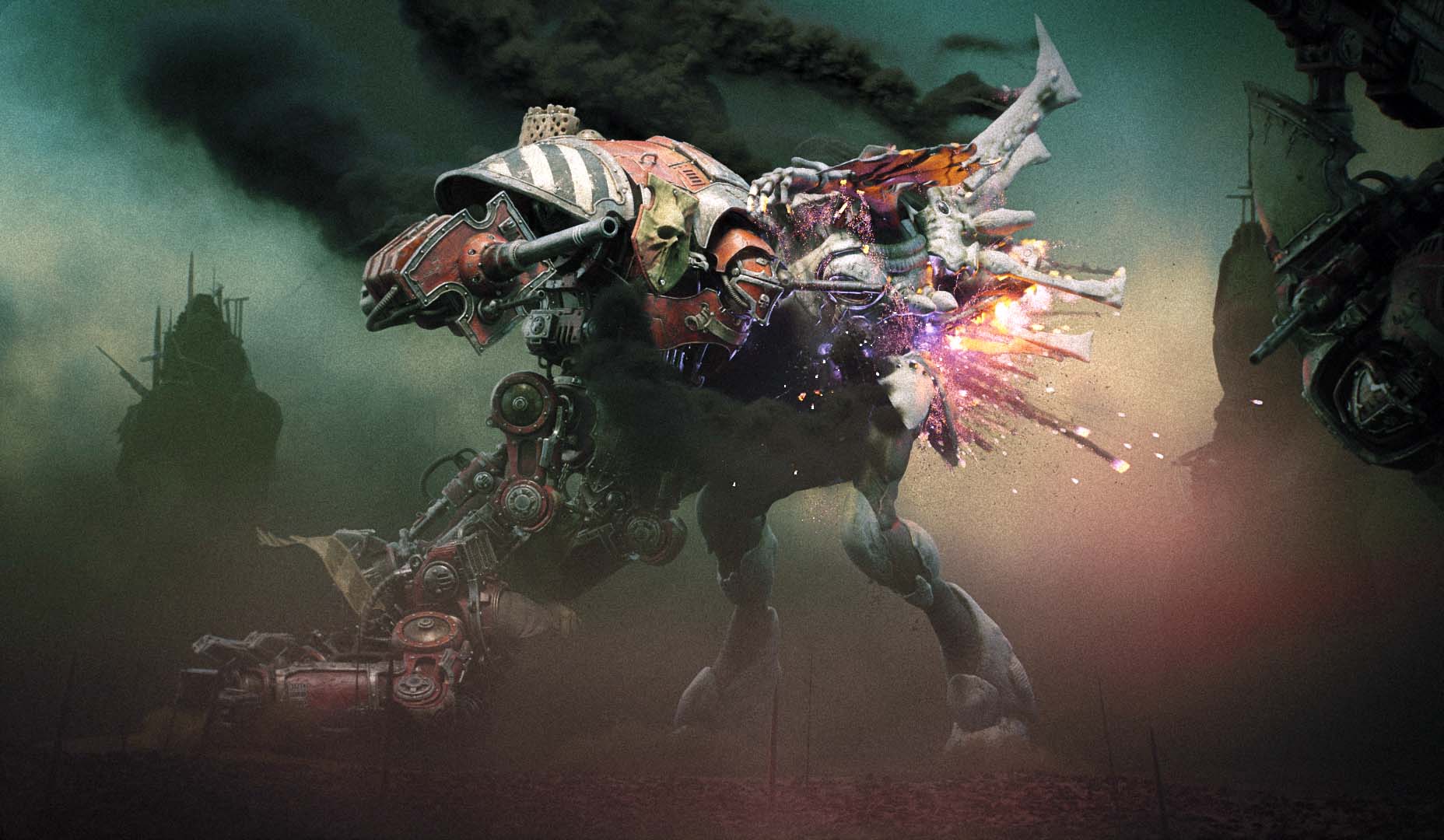 Orco Warhammer con mitragliatrice, 1856x1080 HD, PC Desktop